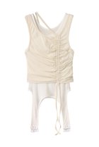 【プランク プロジェクト/PRANK PROJECT】の2ネックレイヤードタンク / 2 Neck Layered Tank IVR(アイボリー)|ID: prp329100004874513 ipo3291000000036358364