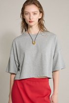 【ブリル/BRILL】のショートユルTシャツ 人気、トレンドファッション・服の通販 founy(ファニー) ファッション Fashion レディースファッション Fashion for Women トップス・カットソー Cut & Sew Tops シャツ・ブラウス・オフィスカジュアル Elegant Blouses & Button-Ups ロングTシャツ・Tシャツ Longline T-Shirts & Tees カットソー・ベーシックTシャツ Cut-and-Sewn Tops / Stretch Tees & Basics ショート Short, Short Length スリーブ Sleeve, Long Sleeve / Short Sleeve ヴィンテージ Vintage Style thumbnail ライトグレー|ID: prp329100004874528 ipo3291000000036358495
