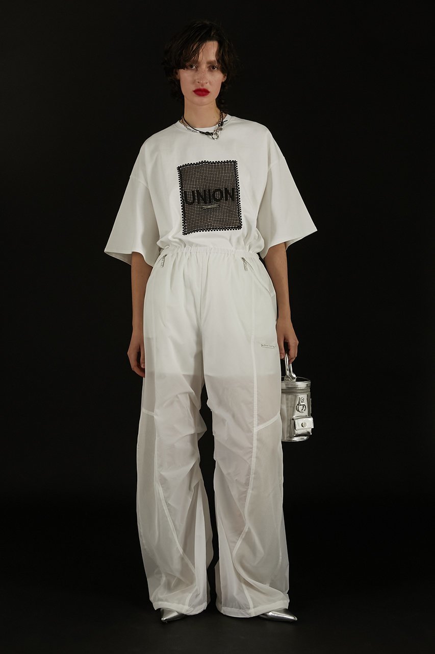 【プランク プロジェクト/PRANK PROJECT】のクロシェロゴTEE/ Crochet Logo Tee 人気、トレンドファッション・服の通販 founy(ファニー) 　ファッション　Fashion　レディースファッション　Fashion for Women　トップス・カットソー　Cut & Sew Tops　シャツ・ブラウス・オフィスカジュアル　Elegant Blouses & Button-Ups　ロングTシャツ・Tシャツ　Longline T-Shirts & Tees　カットソー・ベーシックTシャツ　Cut-and-Sewn Tops / Stretch Tees & Basics　おすすめ　Recommended / Our Picks　インナー　Innerwear　シアー　Sheer, See-Through　ショート　Short, Short Length　スリーブ　Sleeve, Long Sleeve / Short Sleeve　チュール　Tulip, Tulip Motif　今季　This Season, Current Season　other-6|ID: prp329100004874529 ipo3291000000036358512