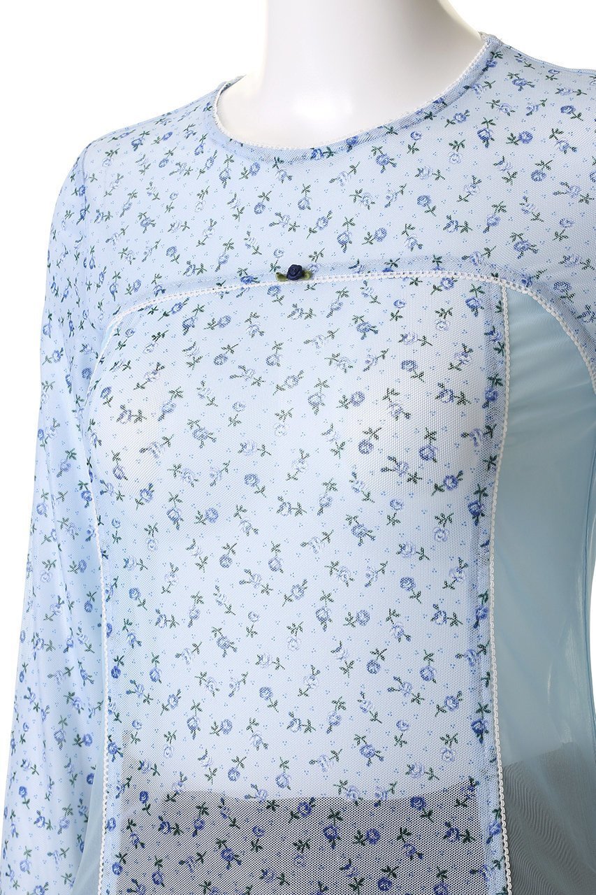 【メゾンスペシャル/MAISON SPECIAL】のSmall Floral Pattern Mesh Fabric Inner Tops/スモールフラワーメッシュインナー 人気、トレンドファッション・服の通販 founy(ファニー) 　ファッション　Fashion　レディースファッション　Fashion for Women　トップス・カットソー　Cut & Sew Tops　シャツ・ブラウス・オフィスカジュアル　Elegant Blouses & Button-Ups　ロングTシャツ・Tシャツ　Longline T-Shirts & Tees　カットソー・ベーシックTシャツ　Cut-and-Sewn Tops / Stretch Tees & Basics　インナー　Innerwear　シアー　Sheer, See-Through　スタイリッシュ　Stylish, Fashionable　スリーブ　Sleeve, Long Sleeve / Short Sleeve　ダメージ　Distressed, Destroyed　トレンド　Trend, Trending Now　プリント　Print, Printed Pattern　ミリタリー　Military, Army Style　メッシュ　Mesh, Net Fabric　モチーフ　Motif, Design Theme　レース　Lace, Lace Fabric　ロング　Long, Long-Length　おすすめ　Recommended / Our Picks　other-5|ID: prp329100004874530 ipo3291000000036358520