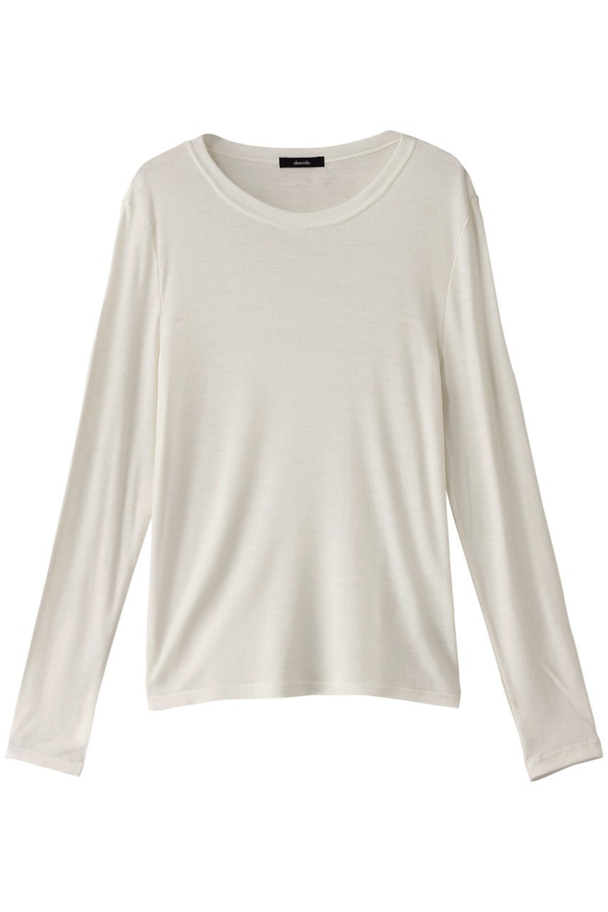 【アルアバイル/allureville】のシアーウールフライスプルオーバー 人気、トレンドファッション・服の通販 founy(ファニー) 　ファッション　Fashion　レディースファッション　Fashion for Women　トップス・カットソー　Cut & Sew Tops　シャツ・ブラウス・オフィスカジュアル　Elegant Blouses & Button-Ups　ロングTシャツ・Tシャツ　Longline T-Shirts & Tees　カジュアルプルオーバー・ニットトップス　Pullovers & Knit Tops / Casual Pullovers　カットソー・ベーシックTシャツ　Cut-and-Sewn Tops / Stretch Tees & Basics　シアー　Sheer, See-Through　ジャケット　Jacket, Outerwear　スリーブ　Sleeve, Long Sleeve / Short Sleeve　ロング　Long, Long-Length　 other-1|ID: prp329100004874532 ipo3291000000036358536