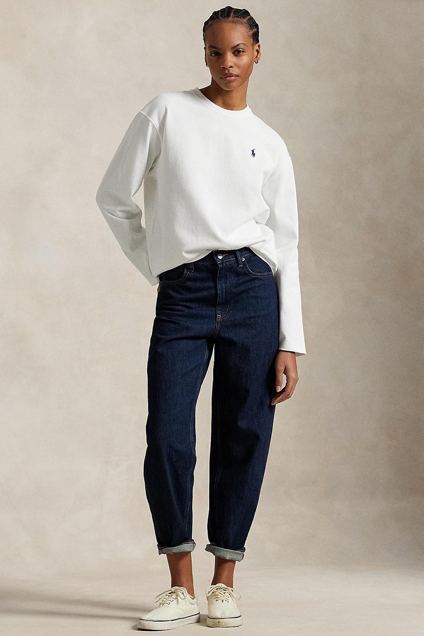 【ラルフローレン/RALPH LAUREN】の【POLO RALPH LAUREN】コットン ジャージー ロングスリーブ Tシャツ 人気、トレンドファッション・服の通販 founy(ファニー) 　ファッション　Fashion　レディースファッション　Fashion for Women　トップス・カットソー　Cut & Sew Tops　シャツ・ブラウス・オフィスカジュアル　Elegant Blouses & Button-Ups　ロングTシャツ・Tシャツ　Longline T-Shirts & Tees　カットソー・ベーシックTシャツ　Cut-and-Sewn Tops / Stretch Tees & Basics　インナー　Innerwear　カーディガン　Cardigan, Knitwear　シンプル　Simple, Minimal　ジャケット　Jacket, Outerwear　ストレート　Straight, Straight Cut　スリーブ　Sleeve, Long Sleeve / Short Sleeve　フィット　Fit, Slim Fit　ロング　Long, Long-Length　定番　Standard, Basic Item　長袖　Long Sleeve, Full Sleeve　other-2|ID: prp329100004874543 ipo3291000000036358612