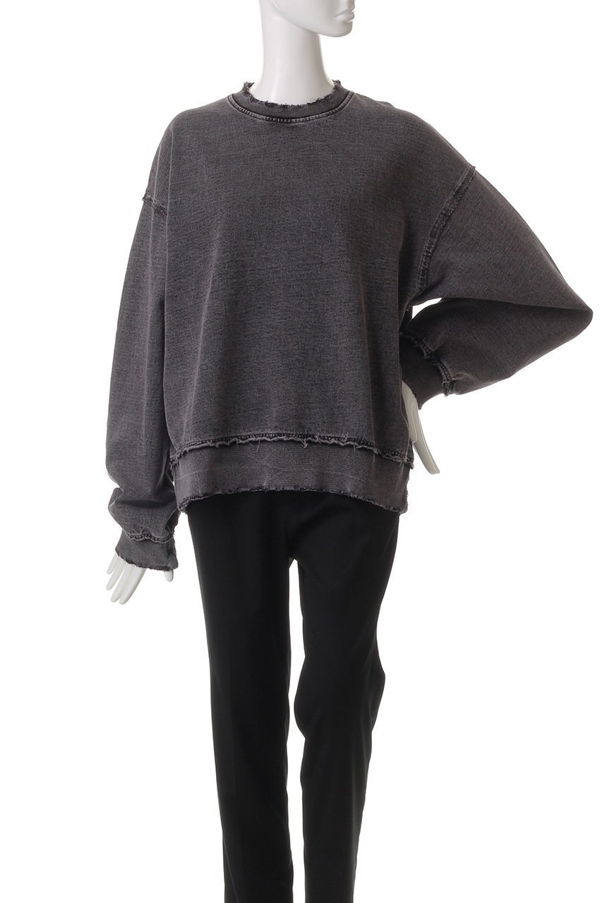 【メゾンスペシャル/MAISON SPECIAL】の【UNISEX】加工裏毛クルーネックPO 人気、トレンドファッション・服の通販 founy(ファニー) 　ファッション　Fashion　レディースファッション　Fashion for Women　トップス・カットソー　Cut & Sew Tops　シャツ・ブラウス・オフィスカジュアル　Elegant Blouses & Button-Ups　レディースパーカー・カジュアルフーディー　Casual Hoodies & Sweatshirts　ロングTシャツ・Tシャツ　Longline T-Shirts & Tees　スウェット・クルーネックトップス　Sweatshirts & Crewnecks / Relaxed Fit Sweat Tops　カットソー・ベーシックTシャツ　Cut-and-Sewn Tops / Stretch Tees & Basics　ユニセックス　Unisex, Genderless　カットオフ　Cut-Off Design　デニム　Denim, Jeans Material　トレンド　Trend, Trending Now　リラックス　Relax, Relaxed Fit　ワイド　Wide, Wide Fit　other-2|ID: prp329100004874547 ipo3291000000036358644