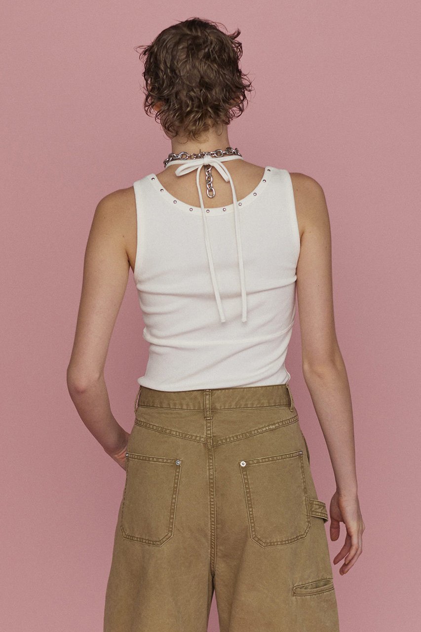 【メゾンスペシャル/MAISON SPECIAL】のPigment Processing Studs Tank Top/ピグメントスタッズタンクトップ 人気、トレンドファッション・服の通販 founy(ファニー) 　ファッション　Fashion　レディースファッション　Fashion for Women　トップス・カットソー　Cut & Sew Tops　キャミソール&ノースリーブ　Camisoles & Sleeveless Tops　シャツ・ブラウス・オフィスカジュアル　Elegant Blouses & Button-Ups　ロングTシャツ・Tシャツ　Longline T-Shirts & Tees　カットソー・ベーシックTシャツ　Cut-and-Sewn Tops / Stretch Tees & Basics　キャミソール　Camisole, Spaghetti Strap Top　コルセット　Corset, Bustier　スタッズ　Studs, Metal Accents　タンク　Tank Top, Sleeveless Top　トレンド　Trend, Trending Now　ヴィンテージ　Vintage Style　other-7|ID: prp329100004874548 ipo3291000000036358657