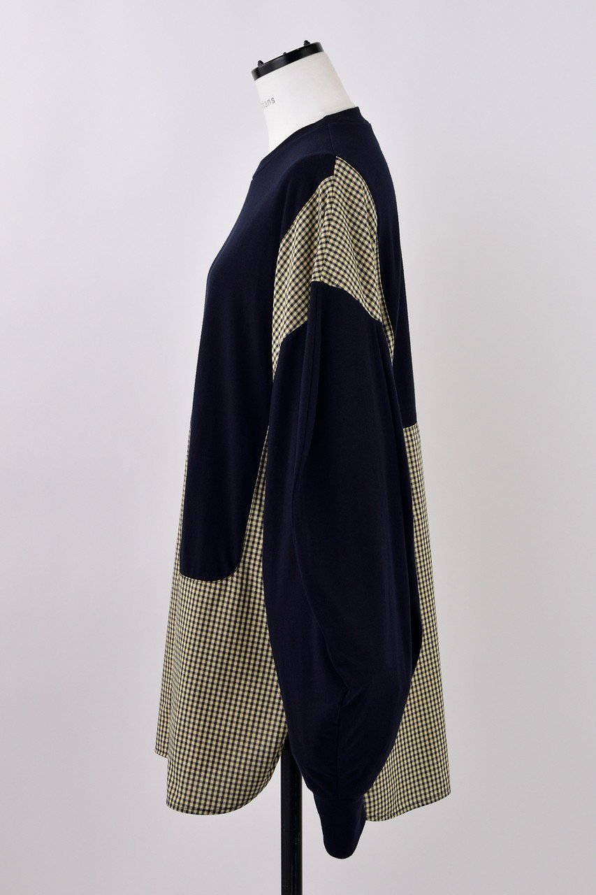 【ナゴンスタンス/nagonstans】のソフト天竺 SH ロングTシャツ 人気、トレンドファッション・服の通販 founy(ファニー) 　ファッション　Fashion　レディースファッション　Fashion for Women　トップス・カットソー　Cut & Sew Tops　シャツ・ブラウス・オフィスカジュアル　Elegant Blouses & Button-Ups　ロングTシャツ・Tシャツ　Longline T-Shirts & Tees　カットソー・ベーシックTシャツ　Cut-and-Sewn Tops / Stretch Tees & Basics　アシンメトリー　Asymmetrical Style　カットソー　Cut and Sewn Top　スリーブ　Sleeve, Long Sleeve / Short Sleeve　ドッキング　Docking, Mixed Material　ロング　Long, Long-Length　other-2|ID: prp329100004874553 ipo3291000000036358693