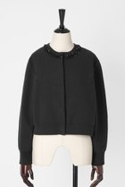 【オーヴィル/EAUVIRE】のビジュー付きクルーネックカーディガン チャコールグレー|ID: prp329100004874554 ipo3291000000036358697