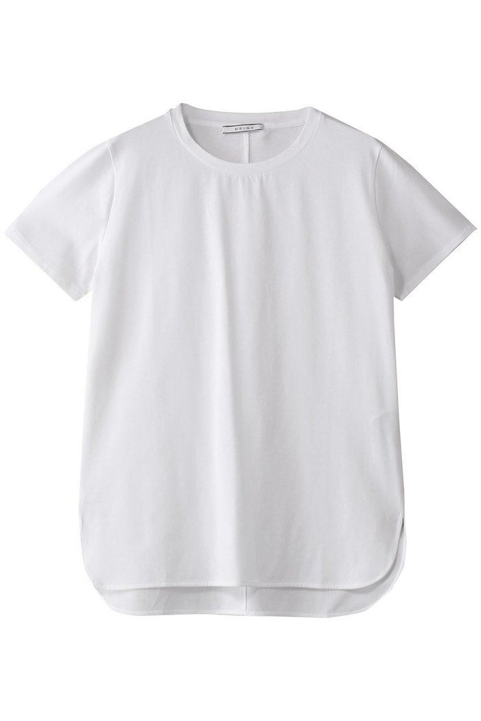 【ベイジ,/BEIGE,】のBROIS(ブロア)/半袖コットンTシャツ インテリア・キッズ・メンズ・レディースファッション・服の通販 founy(ファニー) https://founy.com/ ファッション Fashion レディースファッション Fashion for Women トップス・カットソー Cut & Sew Tops シャツ・ブラウス・オフィスカジュアル Elegant Blouses & Button-Ups ロングTシャツ・Tシャツ Longline T-Shirts & Tees カットソー・ベーシックTシャツ Cut-and-Sewn Tops / Stretch Tees & Basics ショート Short, Short Length シンプル Simple, Minimal スリット Slit, Slit Detail スリーブ Sleeve, Long Sleeve / Short Sleeve 半袖 Short Sleeve, Half Sleeve |ID: prp329100004874562 ipo3291000000036358751