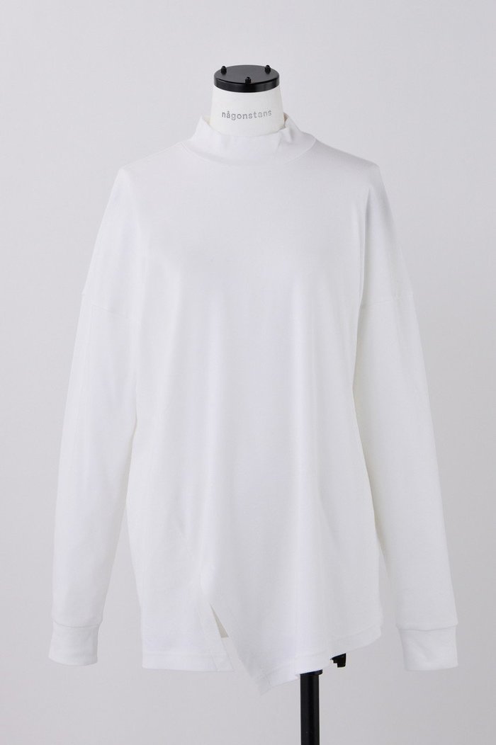 【ナゴンスタンス/nagonstans】のコンパクトフライス ハイネックアシンメロンT インテリア・キッズ・メンズ・レディースファッション・服の通販 founy(ファニー) https://founy.com/ ファッション Fashion レディースファッション Fashion for Women トップス・カットソー Cut & Sew Tops シャツ・ブラウス・オフィスカジュアル Elegant Blouses & Button-Ups ロングTシャツ・Tシャツ Longline T-Shirts & Tees カットソー・ベーシックTシャツ Cut-and-Sewn Tops / Stretch Tees & Basics インナー Innerwear コンパクト Compact, Small Size スリット Slit, Slit Detail スリーブ Sleeve, Long Sleeve / Short Sleeve ハイネック High Neck, Mock Neck ロング Long, Long-Length |ID: prp329100004874580 ipo3291000000036358889