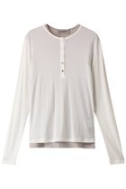 【オブリオ/AUBRIOT】のシアーコットンテレコ ヘンリーネックTシャツ オフホワイト|ID: prp329100004874589 ipo3291000000036358962
