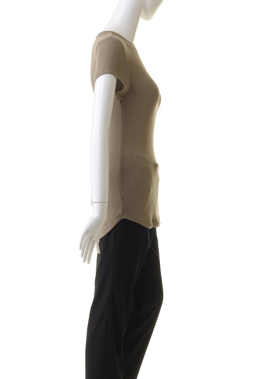 【ボーダーズ アット バルコニー/BORDERS at BALCONY】のリブTシャツ 人気、トレンドファッション・服の通販 founy(ファニー) 　ファッション　Fashion　レディースファッション　Fashion for Women　トップス・カットソー　Cut & Sew Tops　シャツ・ブラウス・オフィスカジュアル　Elegant Blouses & Button-Ups　ロングTシャツ・Tシャツ　Longline T-Shirts & Tees　カットソー・ベーシックTシャツ　Cut-and-Sewn Tops / Stretch Tees & Basics　なめらか　Smooth, Silky Texture　ショート　Short, Short Length　シルク　Silk, 100% Silk　スリーブ　Sleeve, Long Sleeve / Short Sleeve　ベーシック　Basic, Essential　other-3|ID: prp329100004874592 ipo3291000000036358989