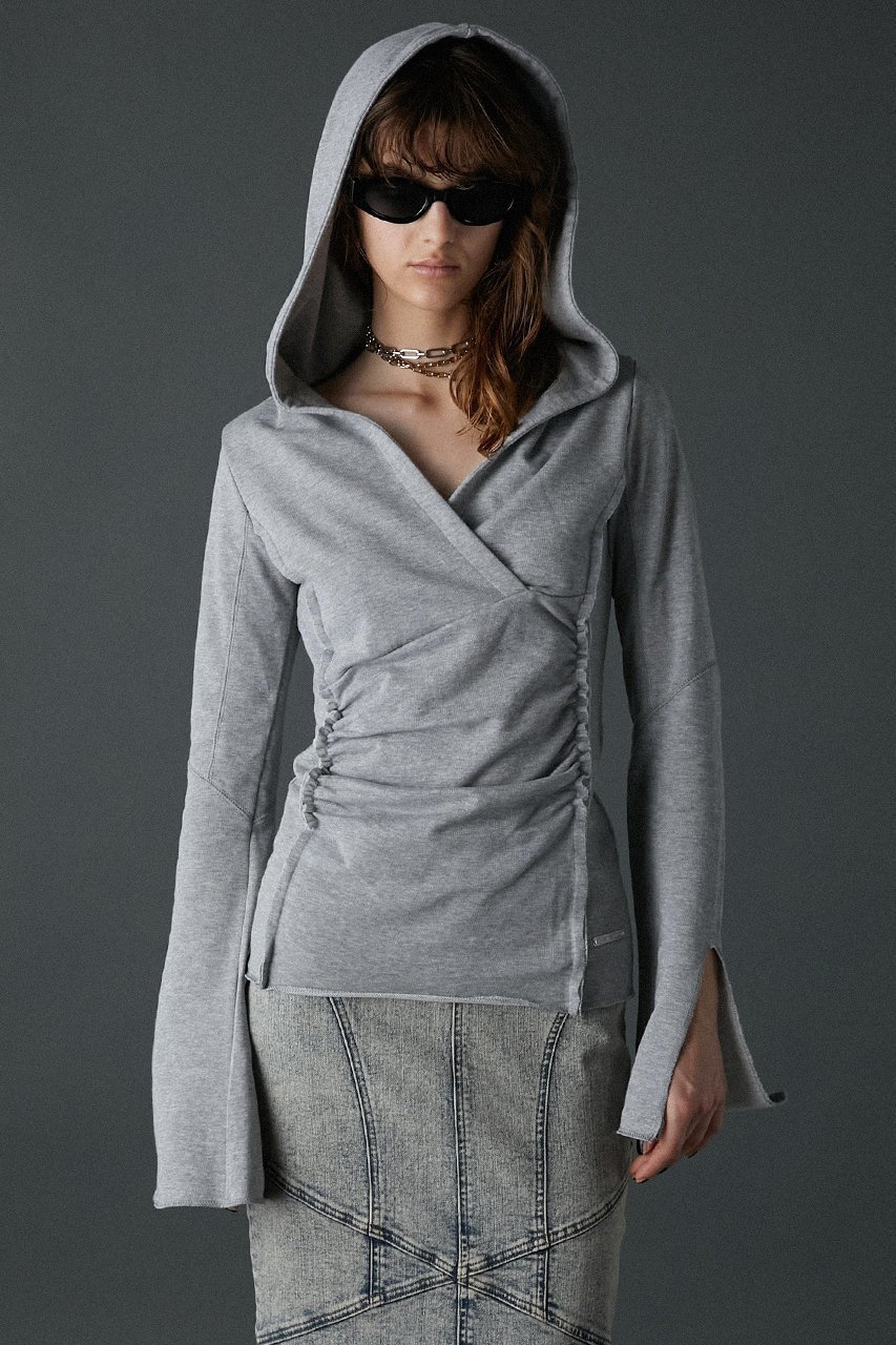 【プランク プロジェクト/PRANK PROJECT】のドレープフーディトップス / Drape Hoodie Top 人気、トレンドファッション・服の通販 founy(ファニー) 　ファッション　Fashion　レディースファッション　Fashion for Women　トップス・カットソー　Cut & Sew Tops　シャツ・ブラウス・オフィスカジュアル　Elegant Blouses & Button-Ups　レディースパーカー・カジュアルフーディー　Casual Hoodies & Sweatshirts　ロングTシャツ・Tシャツ　Longline T-Shirts & Tees　スウェット・クルーネックトップス　Sweatshirts & Crewnecks / Relaxed Fit Sweat Tops　カットソー・ベーシックTシャツ　Cut-and-Sewn Tops / Stretch Tees & Basics　ドレープ　Drape, Draping Fabric　ビッグ　Big, Oversized　other-8|ID: prp329100004874595 ipo3291000000036359014