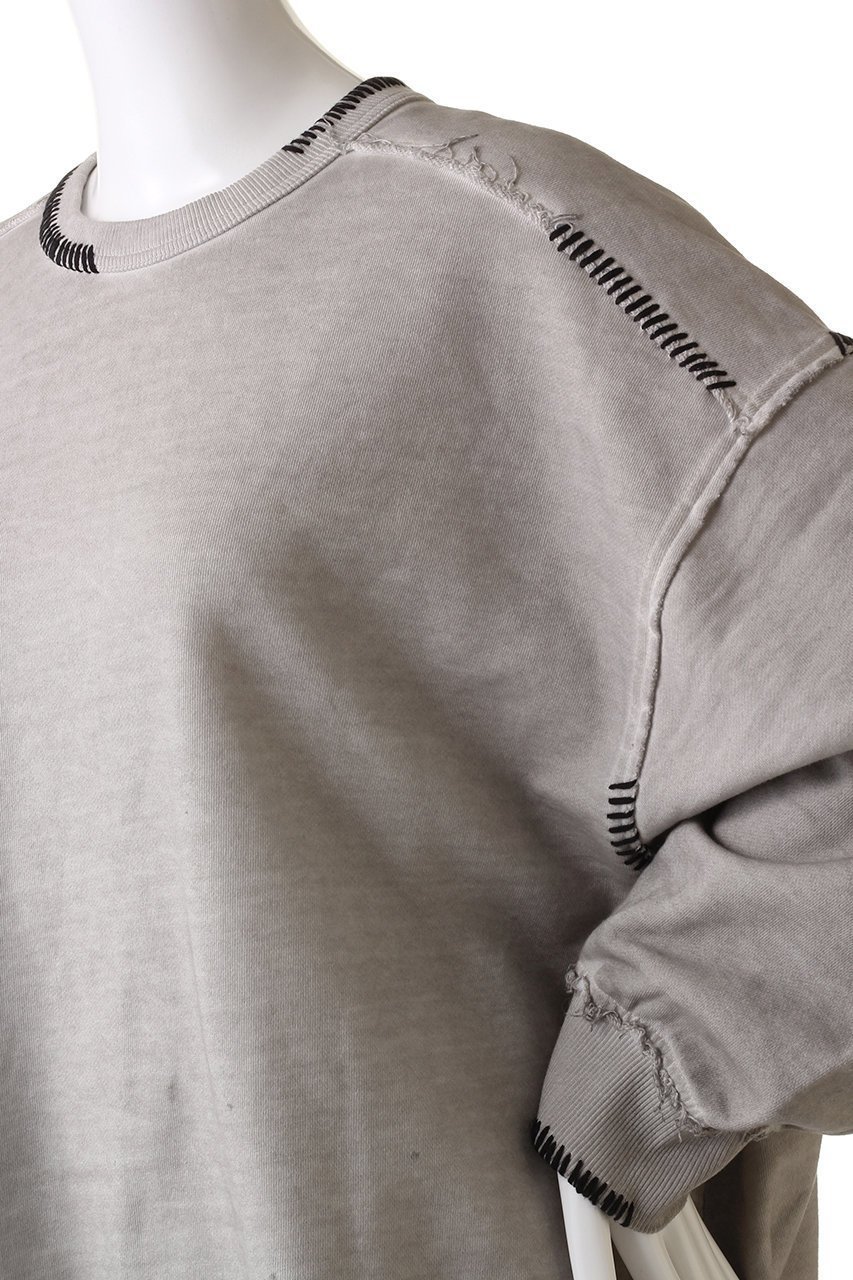 【メゾンスペシャル/MAISON SPECIAL】の【UNISEX】ヘビースウェットオーバーダイエンブロイダリーダメージ 人気、トレンドファッション・服の通販 founy(ファニー) 　ファッション　Fashion　レディースファッション　Fashion for Women　トップス・カットソー　Cut & Sew Tops　シャツ・ブラウス・オフィスカジュアル　Elegant Blouses & Button-Ups　レディースパーカー・カジュアルフーディー　Casual Hoodies & Sweatshirts　ロングTシャツ・Tシャツ　Longline T-Shirts & Tees　スウェット・クルーネックトップス　Sweatshirts & Crewnecks / Relaxed Fit Sweat Tops　カットソー・ベーシックTシャツ　Cut-and-Sewn Tops / Stretch Tees & Basics　ユニセックス　Unisex, Genderless　シンプル　Simple, Minimal　スウェット / スエット　Sweatshirt, Sweatwear　スリーブ　Sleeve, Long Sleeve / Short Sleeve　ダメージ　Distressed, Destroyed　ボトム　Bottoms, Lower Wear　ロング　Long, Long-Length　エレガント 上品　Elegant　other-5|ID: prp329100004874611 ipo3291000000036359125