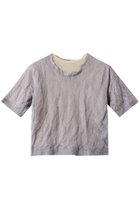 【カレンテージ/CURRENTAGE】のSeethrough Tシャツ 人気、トレンドファッション・服の通販 founy(ファニー) ファッション Fashion レディースファッション Fashion for Women トップス・カットソー Cut & Sew Tops シャツ・ブラウス・オフィスカジュアル Elegant Blouses & Button-Ups ロングTシャツ・Tシャツ Longline T-Shirts & Tees カットソー・ベーシックTシャツ Cut-and-Sewn Tops / Stretch Tees & Basics インナー Innerwear コンパクト Compact, Small Size ショート Short, Short Length シンプル Simple, Minimal スリーブ Sleeve, Long Sleeve / Short Sleeve トレンド Trend, Trending Now 夏 Summer thumbnail グレー|ID: prp329100004874622 ipo3291000000036359199