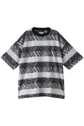 【メゾンスペシャル/MAISON SPECIAL】の【UNISEX】幾何学インレーJQ S/STシャツ 人気、トレンドファッション・服の通販 founy(ファニー) ファッション Fashion レディースファッション Fashion for Women トップス・カットソー Cut & Sew Tops シャツ・ブラウス・オフィスカジュアル Elegant Blouses & Button-Ups ロングTシャツ・Tシャツ Longline T-Shirts & Tees カットソー・ベーシックTシャツ Cut-and-Sewn Tops / Stretch Tees & Basics ユニセックス Unisex, Genderless ショート Short, Short Length スリーブ Sleeve, Long Sleeve / Short Sleeve プリント Print, Printed Pattern エレガント 上品 Elegant |ID:prp329100004874628