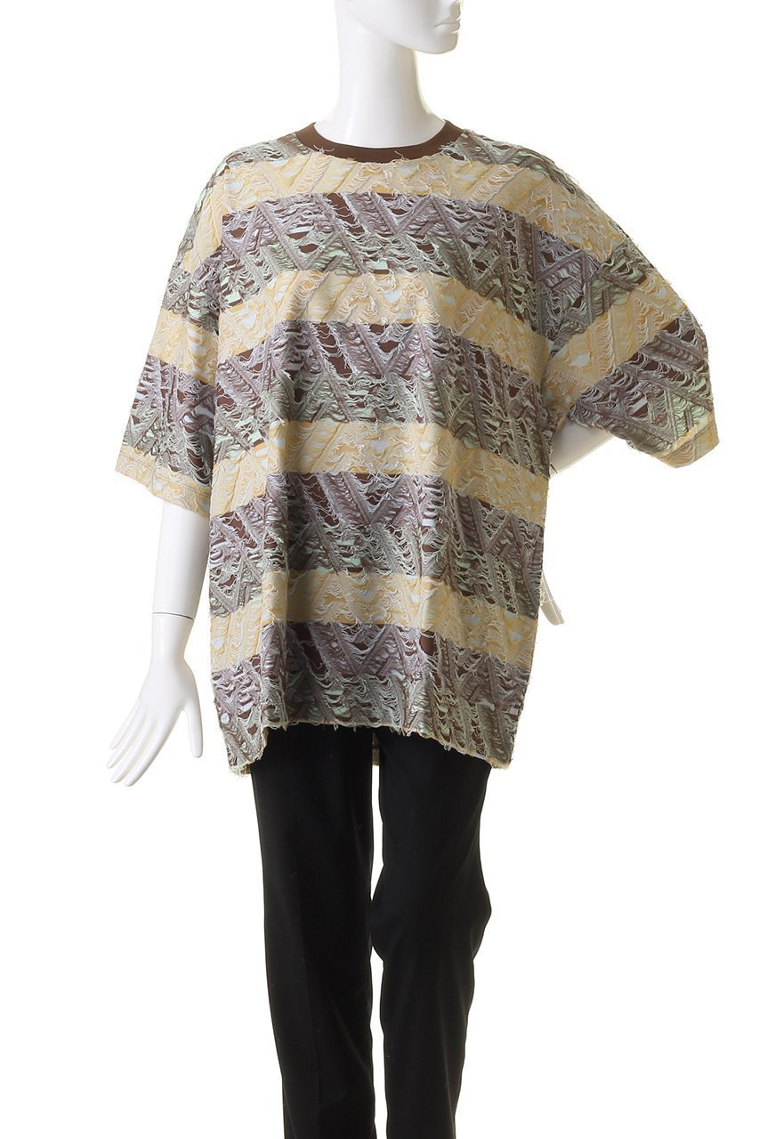 【メゾンスペシャル/MAISON SPECIAL】の【UNISEX】幾何学インレーJQ S/STシャツ 人気、トレンドファッション・服の通販 founy(ファニー) 　ファッション　Fashion　レディースファッション　Fashion for Women　トップス・カットソー　Cut & Sew Tops　シャツ・ブラウス・オフィスカジュアル　Elegant Blouses & Button-Ups　ロングTシャツ・Tシャツ　Longline T-Shirts & Tees　カットソー・ベーシックTシャツ　Cut-and-Sewn Tops / Stretch Tees & Basics　ユニセックス　Unisex, Genderless　ショート　Short, Short Length　スリーブ　Sleeve, Long Sleeve / Short Sleeve　プリント　Print, Printed Pattern　エレガント 上品　Elegant　other-2|ID: prp329100004874628 ipo3291000000036359253