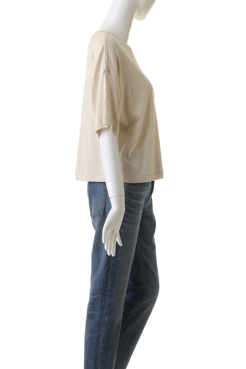 【マリリンムーン/MARILYN MOON】の【WALANCE】シルクノイルプレーンジャージークロップドTシャツ 人気、トレンドファッション・服の通販 founy(ファニー) 　ファッション　Fashion　レディースファッション　Fashion for Women　トップス・カットソー　Cut & Sew Tops　シャツ・ブラウス・オフィスカジュアル　Elegant Blouses & Button-Ups　ロングTシャツ・Tシャツ　Longline T-Shirts & Tees　カットソー・ベーシックTシャツ　Cut-and-Sewn Tops / Stretch Tees & Basics　クロップド　Cropped, Short Length　ショート　Short, Short Length　シルク　Silk, 100% Silk　スリーブ　Sleeve, Long Sleeve / Short Sleeve　ネップ　Nepp, Slub Yarn　other-3|ID: prp329100004874642 ipo3291000000036359356