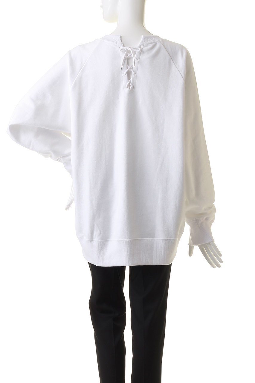 【プルミエ アロンディスモン/1er Arrondissement】の【SOLto】レースアップスウェット 人気、トレンドファッション・服の通販 founy(ファニー) 　ファッション　Fashion　レディースファッション　Fashion for Women　トップス・カットソー　Cut & Sew Tops　シャツ・ブラウス・オフィスカジュアル　Elegant Blouses & Button-Ups　レディースパーカー・カジュアルフーディー　Casual Hoodies & Sweatshirts　ロングTシャツ・Tシャツ　Longline T-Shirts & Tees　スウェット・クルーネックトップス　Sweatshirts & Crewnecks / Relaxed Fit Sweat Tops　カットソー・ベーシックTシャツ　Cut-and-Sewn Tops / Stretch Tees & Basics　レース　Lace, Lace Fabric　other-4|ID: prp329100004874643 ipo3291000000036359363