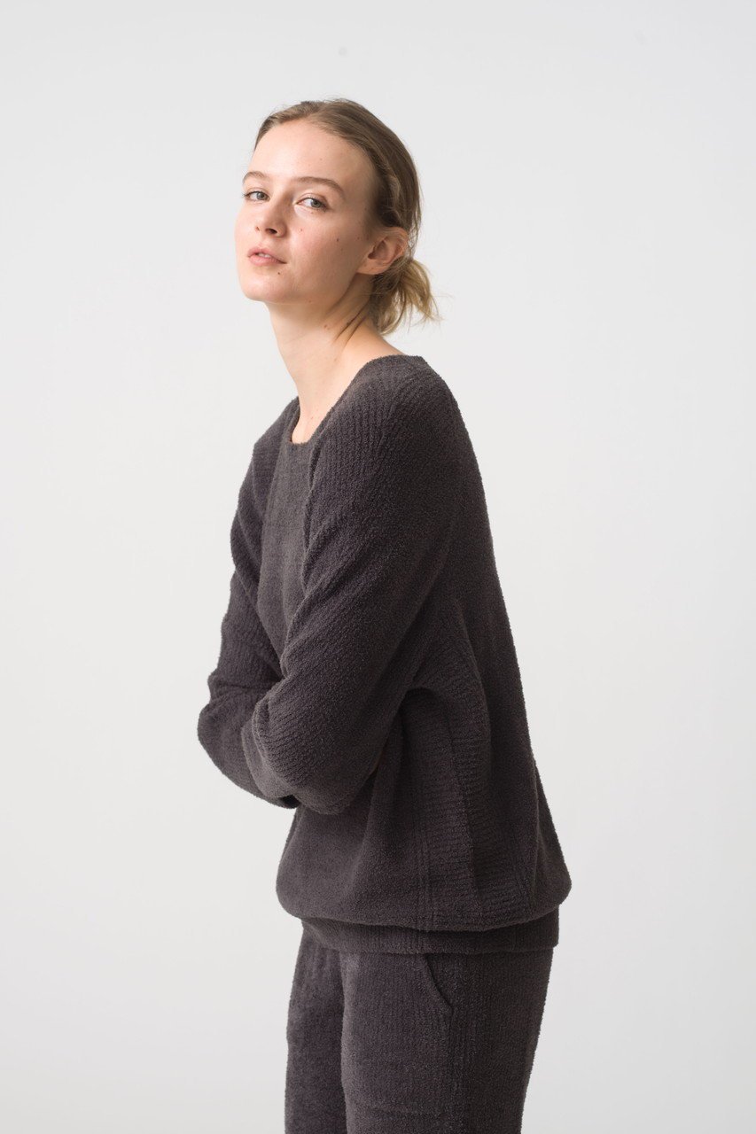 【ベアフット ドリームズ/BAREFOOT DREAMS】のコージーシックライト ドルマンスリーブプルオーバー 人気、トレンドファッション・服の通販 founy(ファニー) 　ファッション　Fashion　レディースファッション　Fashion for Women　トップス・カットソー　Cut & Sew Tops　シャツ・ブラウス・オフィスカジュアル　Elegant Blouses & Button-Ups　ロングTシャツ・Tシャツ　Longline T-Shirts & Tees　カジュアルプルオーバー・ニットトップス　Pullovers & Knit Tops / Casual Pullovers　カットソー・ベーシックTシャツ　Cut-and-Sewn Tops / Stretch Tees & Basics　なめらか　Smooth, Silky Texture　スリーブ　Sleeve, Long Sleeve / Short Sleeve　ロング　Long, Long-Length　定番　Standard, Basic Item　other-7|ID: prp329100004874671 ipo3291000000036359571