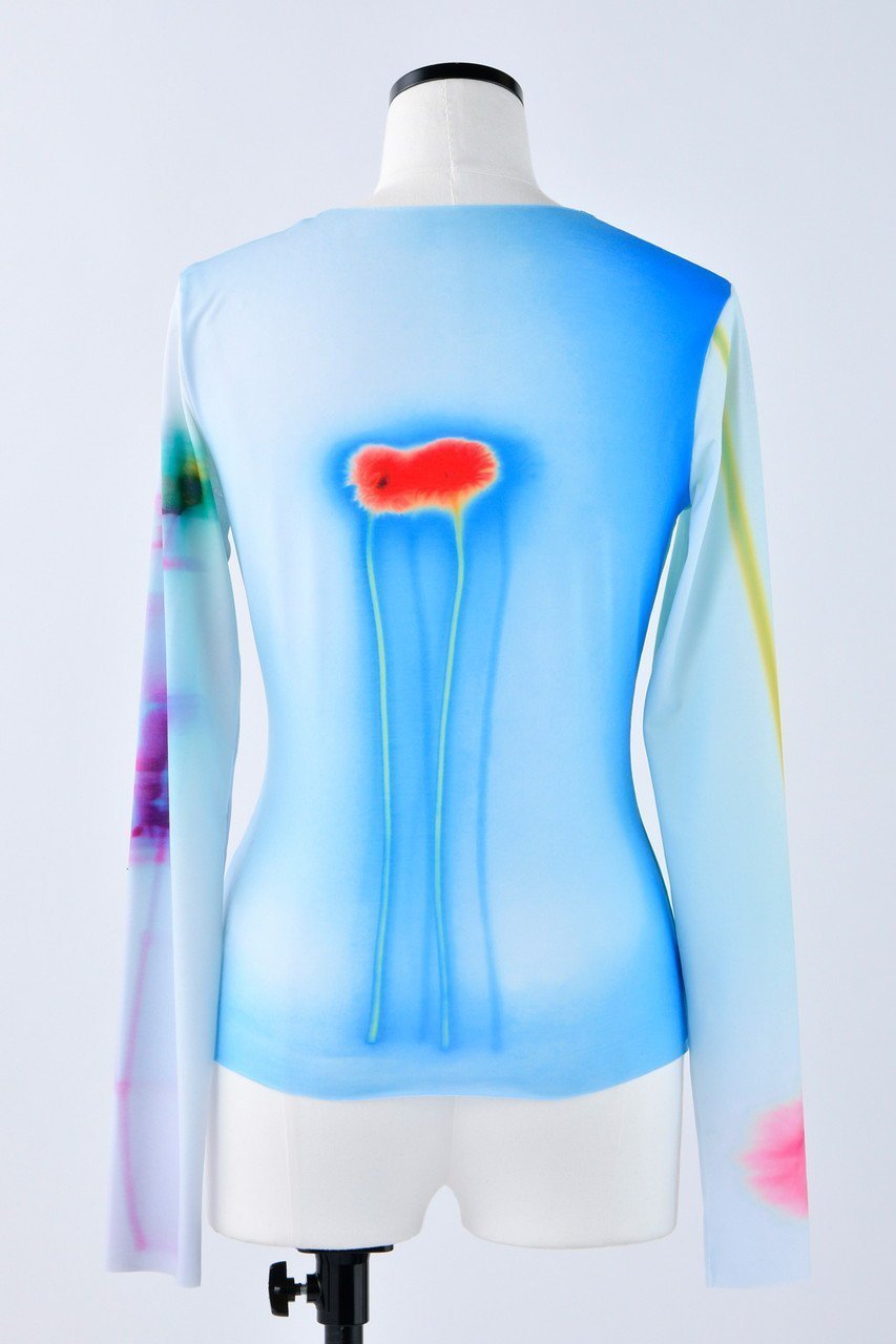 【ナゴンスタンス/nagonstans】のPraying with Flowers ロングスリーブ 人気、トレンドファッション・服の通販 founy(ファニー) 　ファッション　Fashion　レディースファッション　Fashion for Women　トップス・カットソー　Cut & Sew Tops　シャツ・ブラウス・オフィスカジュアル　Elegant Blouses & Button-Ups　ロングTシャツ・Tシャツ　Longline T-Shirts & Tees　カットソー・ベーシックTシャツ　Cut-and-Sewn Tops / Stretch Tees & Basics　おすすめ　Recommended / Our Picks　スリーブ　Sleeve, Long Sleeve / Short Sleeve　ミックス　Mix, Mixed Style　ロング　Long, Long-Length　other-3|ID: prp329100004874680 ipo3291000000036359636