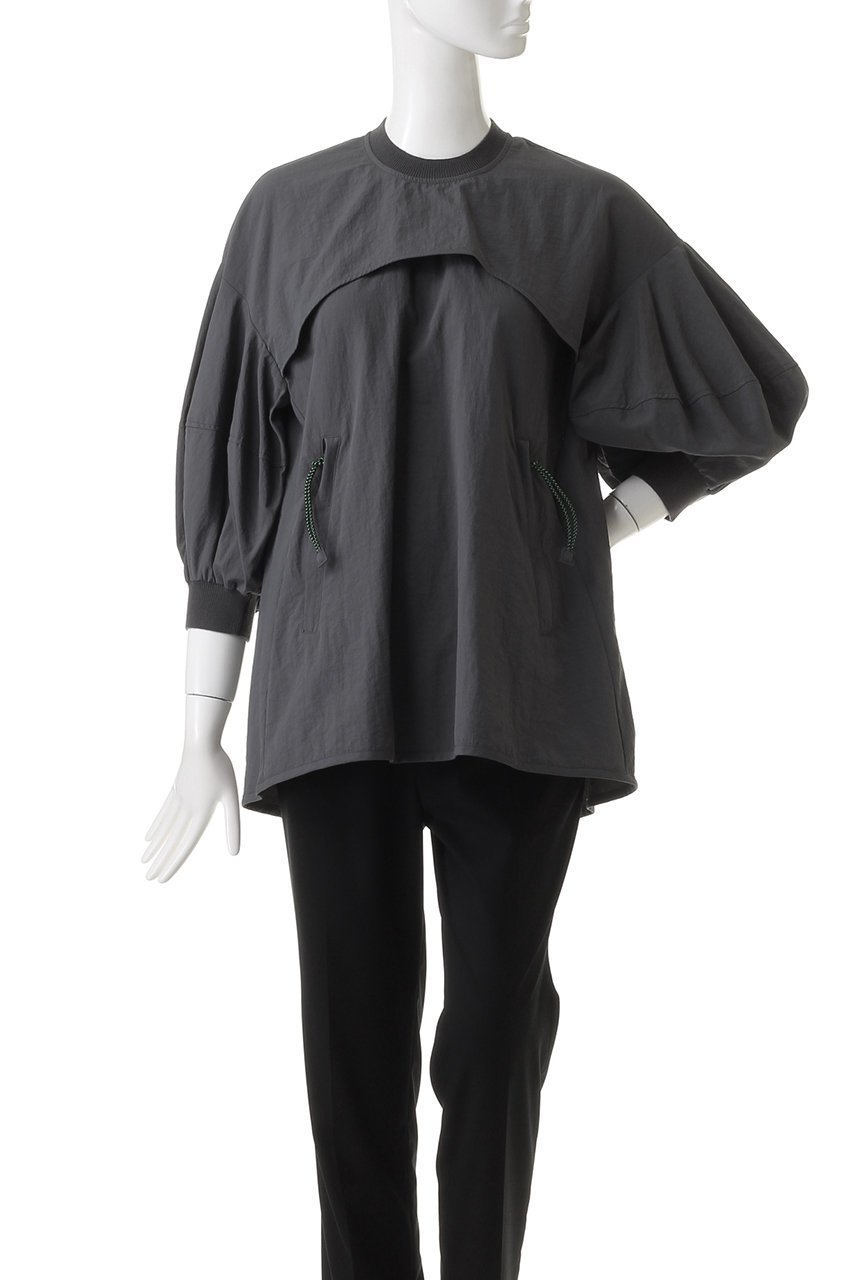 【ナゴンスタンス/nagonstans】のライトシェルタフタ バルーンスリーブ P.O/プルオーバー 人気、トレンドファッション・服の通販 founy(ファニー) 　ファッション　Fashion　レディースファッション　Fashion for Women　トップス・カットソー　Cut & Sew Tops　シャツ・ブラウス・オフィスカジュアル　Elegant Blouses & Button-Ups　ロングTシャツ・Tシャツ　Longline T-Shirts & Tees　カジュアルプルオーバー・ニットトップス　Pullovers & Knit Tops / Casual Pullovers　カットソー・ベーシックTシャツ　Cut-and-Sewn Tops / Stretch Tees & Basics　スモック　Smock, Smock Dress　スリーブ　Sleeve, Long Sleeve / Short Sleeve　センター　Center, Center Line　バルーン　Balloon, Balloon Silhouette　フレア　Flare, Flared　ポケット　Pocket, Pocket Detail　ロング　Long, Long-Length　other-2|ID: prp329100004874684 ipo3291000000036359660