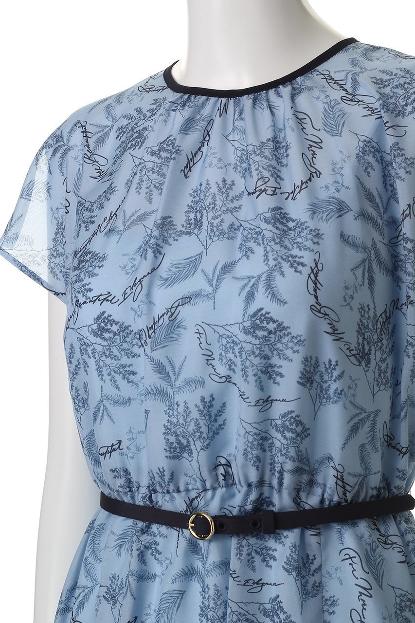 【アナイ/ANAYI】のリーフカリグラフィーPTベルトツキワンピース 人気、トレンドファッション・服の通販 founy(ファニー) 　ファッション　Fashion　レディースファッション　Fashion for Women　ワンピース　Dresses　チュニック　Tunic Tops & Dresses　ベルト&ウエストマーク　Belts & Waist Accessories　チュニック　Tunic, Long Top　パイピング　Piping, Trim Design　フラワー　Flower, Floral　プリント　Print, Printed Pattern　ミックス　Mix, Mixed Style　モチーフ　Motif, Design Theme　リーフ　Leaf, Botanical Leaf　ロング　Long, Long-Length　other-5|ID: prp329100004874692 ipo3291000000036359720