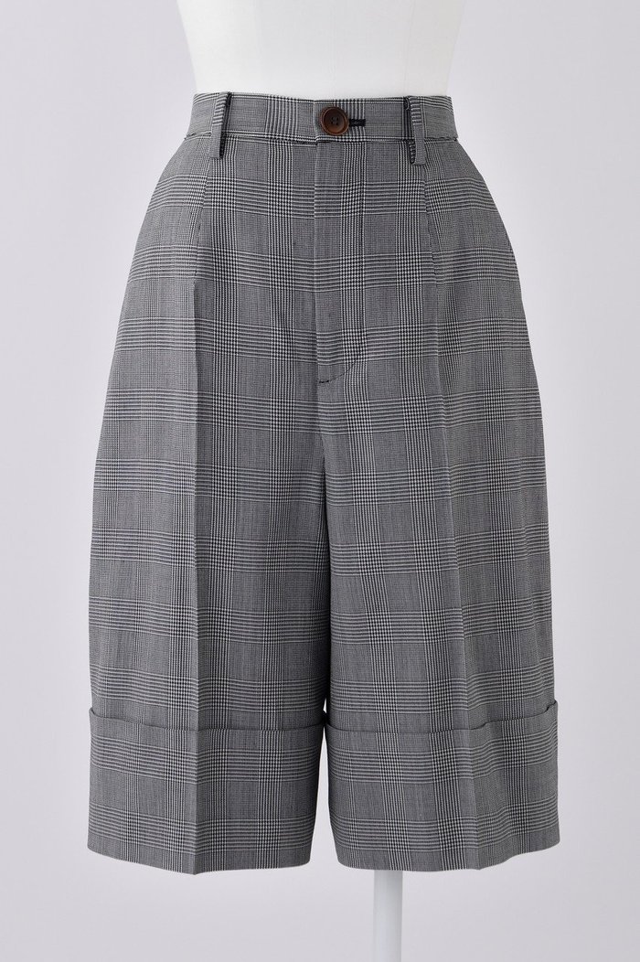 【エンフォルド/ENFOLD】のWOグレンチェック ロールアップハーフ TR/トラウザー・パンツ インテリア・キッズ・メンズ・レディースファッション・服の通販 founy(ファニー) https://founy.com/ ファッション Fashion レディースファッション Fashion for Women パンツ Pants & Trousers センター Center, Center Line チェック Check, Plaid, Tartan ポケット Pocket, Pocket Detail ロールアップ Roll-Up, Cuffed Hem ワイド Wide, Wide Fit |ID: prp329100004874715 ipo3291000000036359895