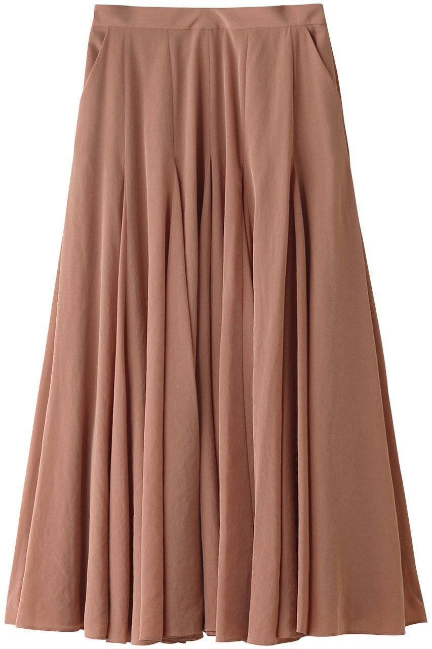 【オブリオ/AUBRIOT】のパウダリーファイユ サーキュラースカート インテリア・キッズ・メンズ・レディースファッション・服の通販 founy(ファニー) 　ファッション　Fashion　レディースファッション　Fashion for Women　スカート　Skirts　ロングスカート　Long Skirts / Maxi & Midi Skirts　クラシック　Classic, Timeless Style　ドレープ　Drape, Draping Fabric　フレア　Flare, Flared　ロング　Long, Long-Length　ヴィンテージ　Vintage Style　エレガント 上品　Elegant　ベビーピンク|ID: prp329100004874728 ipo3291000000036359994