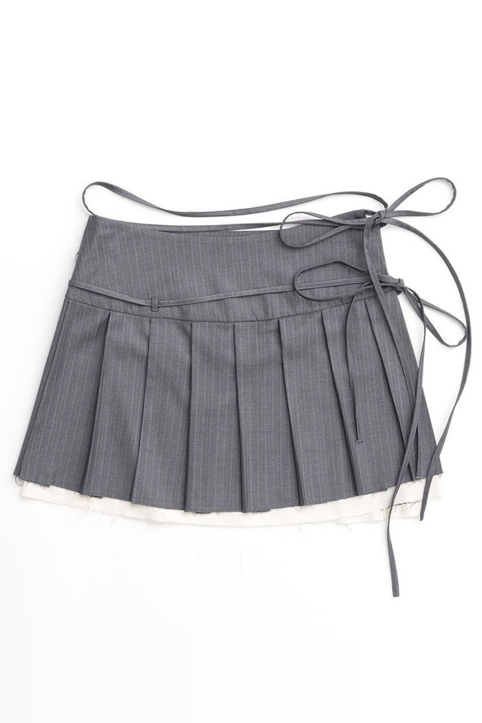 【メゾンスペシャル/MAISON SPECIAL】のPleats Wrap Mini Skirt/プリーツラップミニスカート インテリア・キッズ・メンズ・レディースファッション・服の通販 founy(ファニー) https://founy.com/ ファッション Fashion レディースファッション Fashion for Women スカート Skirts ミニスカート Mini Skirts シャドー Shadow, Subtle Pattern ストライプ Stripe, Striped Pattern チェック Check, Plaid, Tartan プリーツ Pleats, Pleated ミニスカート Mini Skirt, Short Skirt 無地 Plain, Solid Color ラップ Wrap, Wrap Design おすすめ Recommended / Our Picks |ID: prp329100004874730 ipo3291000000036360008