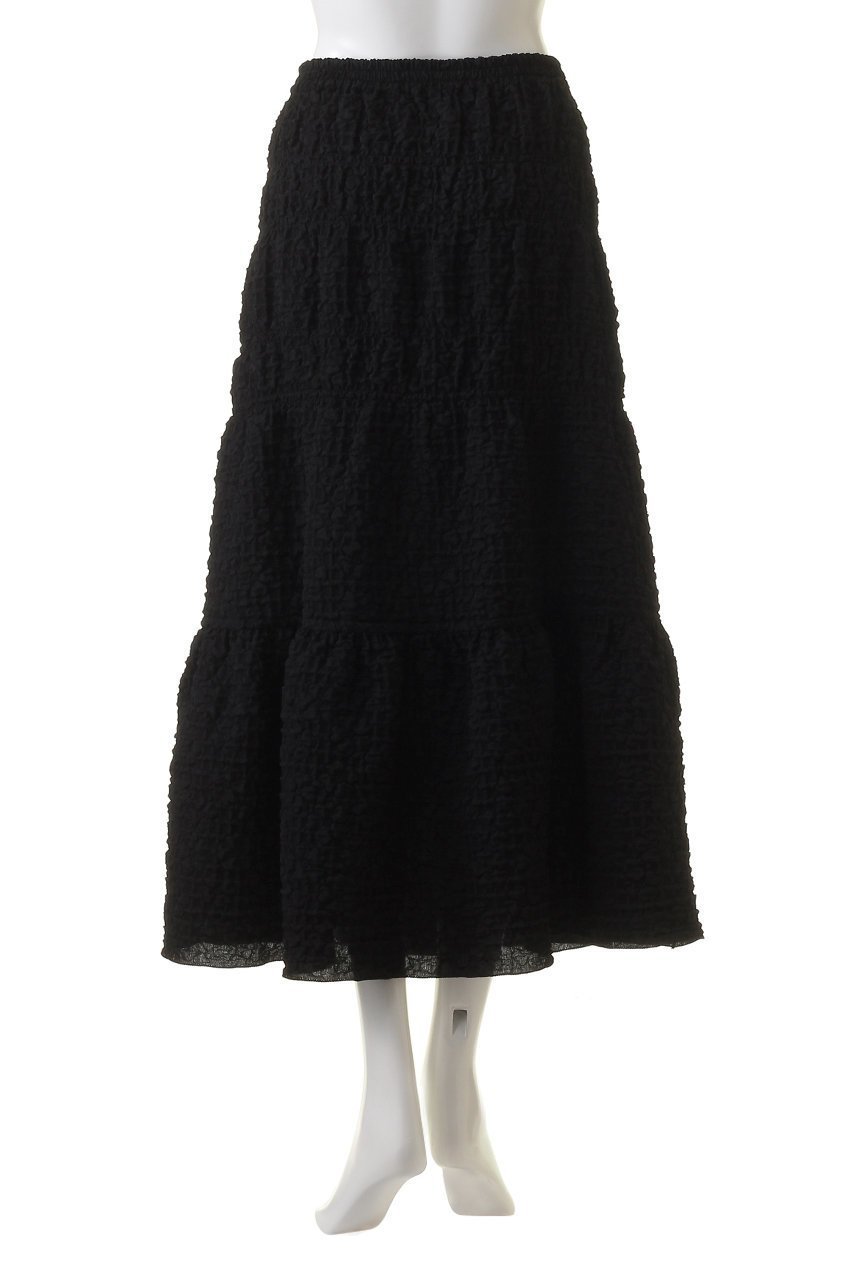 【マリリンムーン/MARILYN MOON】のパフィージャカードシャーリングスカート 人気、トレンドファッション・服の通販 founy(ファニー) 　ファッション　Fashion　レディースファッション　Fashion for Women　スカート　Skirts　ロングスカート　Long Skirts / Maxi & Midi Skirts　シャーリング　Shirring, Ruched　ジャカード／ジャガード　Jacquard, Woven Pattern　パーティ　Party, Party Style　マーメイド　Mermaid, Fishtail Silhouette　モダン　Modern, Contemporary　ロング　Long, Long-Length　other-4|ID: prp329100004874740 ipo3291000000036360087