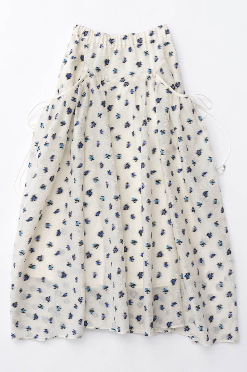 【メゾンスペシャル/MAISON SPECIAL】のFloral Pattern Jacquard Voluminous Skirt/フラワージャガードボリュームスカート 人気、トレンドファッション・服の通販 founy(ファニー) 　ファッション　Fashion　レディースファッション　Fashion for Women　スカート　Skirts　ロングスカート　Long Skirts / Maxi & Midi Skirts　おすすめ　Recommended / Our Picks　ガーリー　Girly, Feminine Style　シアー　Sheer, See-Through　スニーカー　Sneakers, Trainers　セットアップ　Set-Up, Coordinated Outfit　マキシ　Maxi, Full Length　リボン　Ribbon, Bow　ロング　Long, Long-Length　other-5|ID: prp329100004874741 ipo3291000000036360097