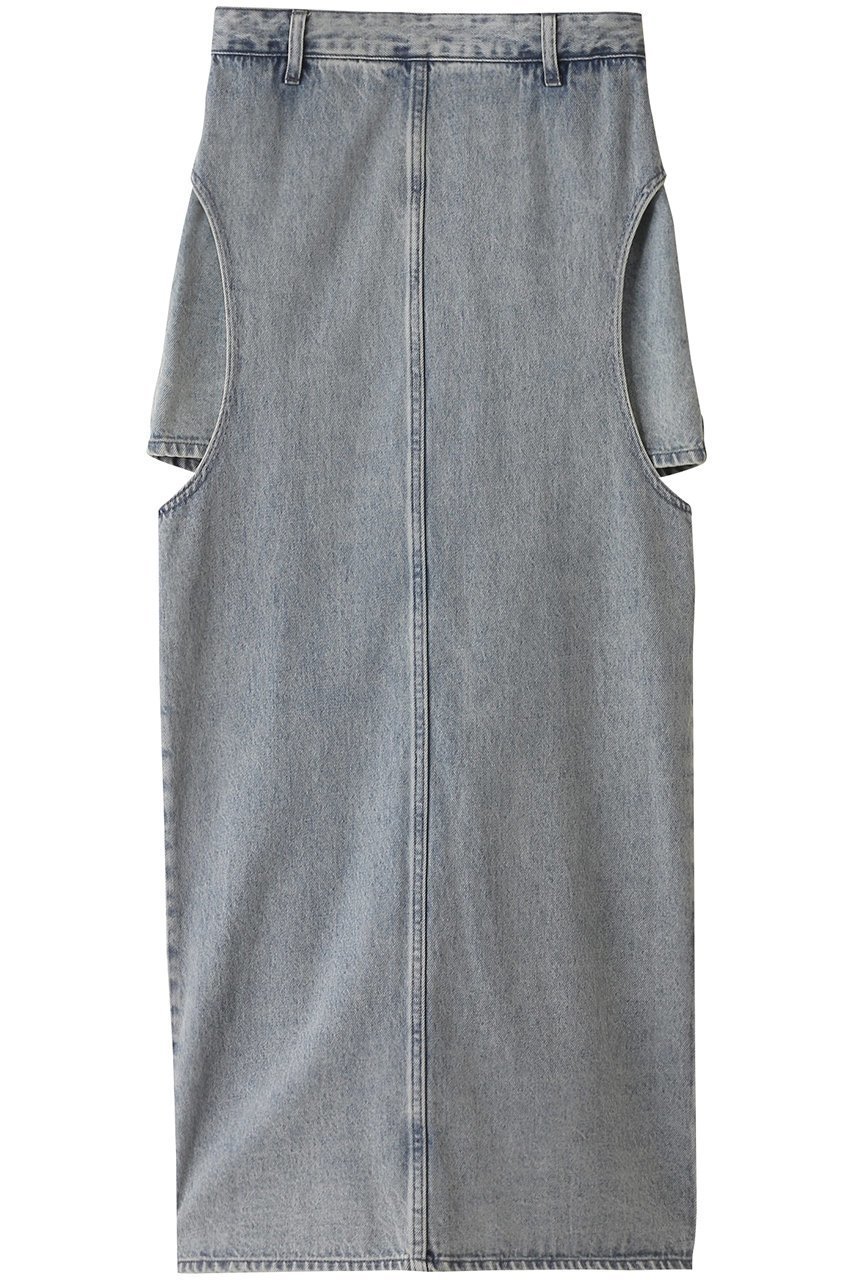 【クラネ/CLANE】のCIRCLE CUT LAYERED DENIM SKIRT/デニムスカート インテリア・キッズ・メンズ・レディースファッション・服の通販 founy(ファニー) 　ファッション　Fashion　レディースファッション　Fashion for Women　スカート　Skirts　デニムスカート・カジュアルスカート　Denim Skirts　ロングスカート　Long Skirts / Maxi & Midi Skirts　カットオフ　Cut-Off Design　サークル　Circle, Round Design　シンプル　Simple, Minimal　スリット　Slit, Slit Detail　デニム　Denim, Jeans Material　トレンド　Trend, Trending Now　ロング　Long, Long-Length　ICE BLUE|ID: prp329100004874744 ipo3291000000036360113