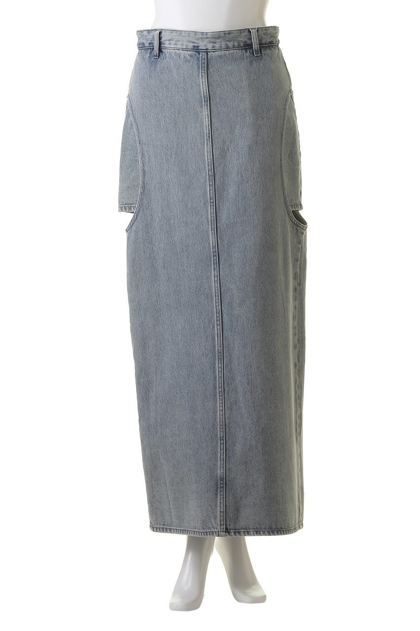 【クラネ/CLANE】のCIRCLE CUT LAYERED DENIM SKIRT/デニムスカート 人気、トレンドファッション・服の通販 founy(ファニー) 　ファッション　Fashion　レディースファッション　Fashion for Women　スカート　Skirts　デニムスカート・カジュアルスカート　Denim Skirts　ロングスカート　Long Skirts / Maxi & Midi Skirts　カットオフ　Cut-Off Design　サークル　Circle, Round Design　シンプル　Simple, Minimal　スリット　Slit, Slit Detail　デニム　Denim, Jeans Material　トレンド　Trend, Trending Now　ロング　Long, Long-Length　other-2|ID: prp329100004874744 ipo3291000000036360114