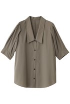 【リムアーク/RIM.ARK】のQuaker collar blouse/ブラウス 人気、トレンドファッション・服の通販 founy(ファニー) ファッション Fashion レディースファッション Fashion for Women トップス・カットソー Cut & Sew Tops シャツ・ブラウス・オフィスカジュアル Elegant Blouses & Button-Ups ショート Short, Short Length スリーブ Sleeve, Long Sleeve / Short Sleeve バランス Balance, Style Balance 秋 Autumn thumbnail ライトカーキ|ID: prp329100004874785 ipo3291000000036360380