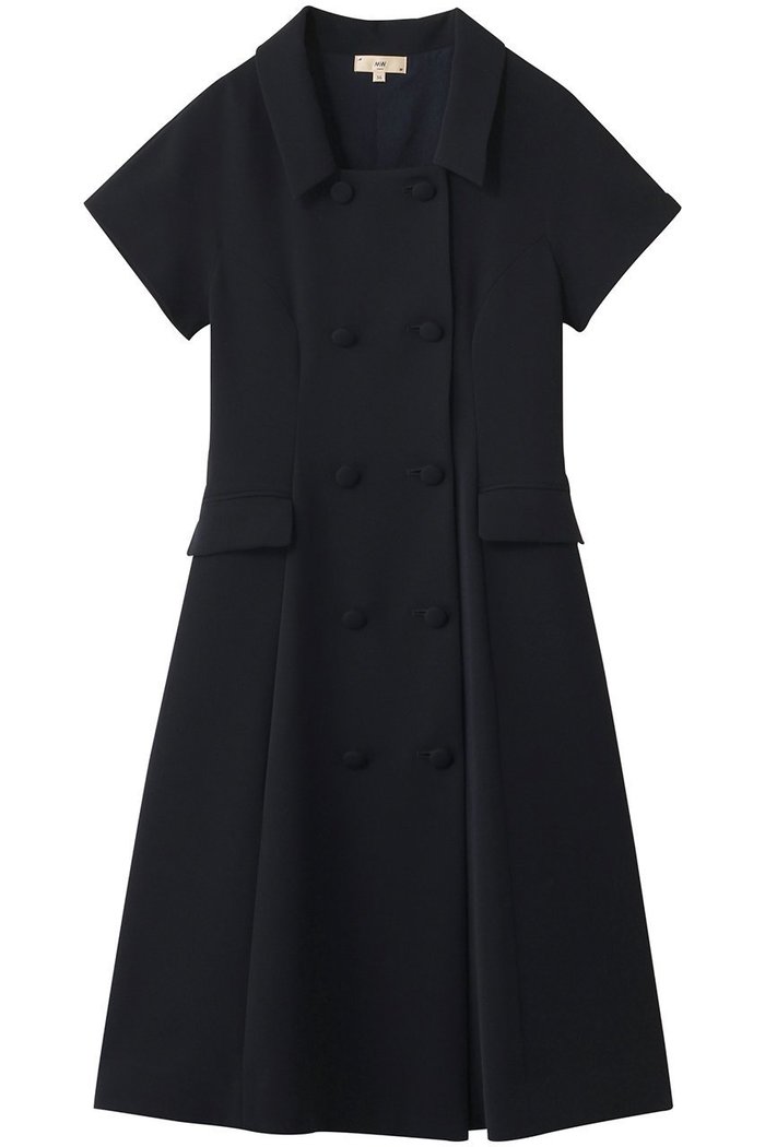 【エムダブリュー/MW】のトリアセテート ダブルボタンドレス インテリア・キッズ・メンズ・レディースファッション・服の通販 founy(ファニー) https://founy.com/ ファッション Fashion レディースファッション Fashion for Women ワンピース Dresses フォーマル・パーティードレス・結婚式用ドレス Elegant & Casual Dresses チュニック Tunic Tops & Dresses ストレッチ Stretch, Stretchy Fabric ダブル Double, Double-Breasted チュニック Tunic, Long Top フェミニン Feminine, Girly エレガント 上品 Elegant |ID: prp329100004874792 ipo3291000000036360435