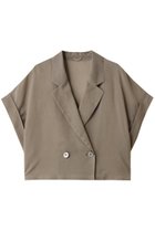 【アルアバイル/allureville】のワルツシアードルマンショートジャケット 大人の最旬トレンドファッション＆コーディネート founy(ファウニー) ファッション Fashion レディースファッション Fashion for Women アウター Coat / Outerwear Collection レディースジャケット・軽アウター Jackets シアー Sheer, See-Through ショート Short, Short Length ジャケット Jacket, Outerwear バランス Balance, Style Balance マニッシュ Mannish, Boyish ワイド Wide, Wide Fit thumbnail カーキ|ID: prp329100004874803 ipo3291000000036516706