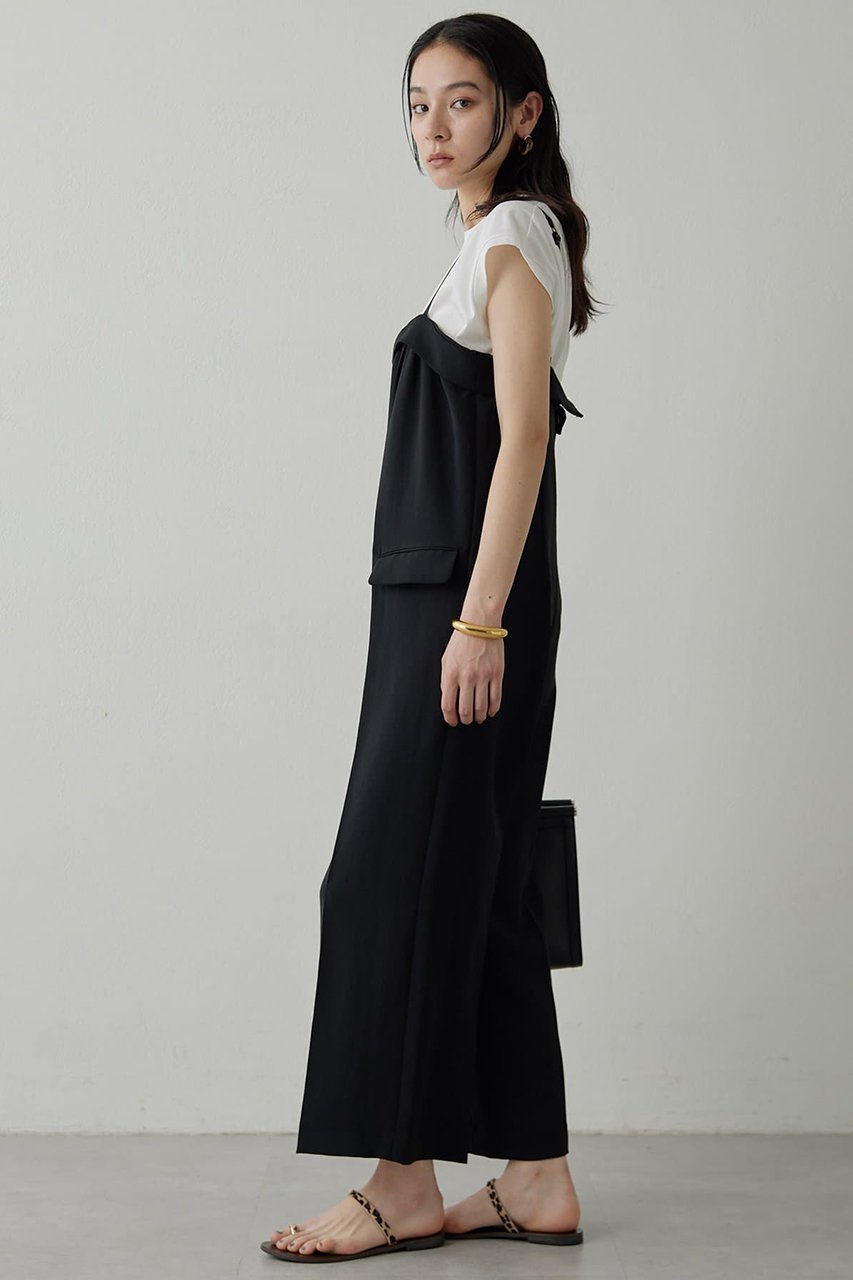 【ウィムガゼット/Whim Gazette】の【Drawing Numbers】ダブルクロスコンビネゾン 人気、トレンドファッション・服の通販 founy(ファニー) 　ファッション　Fashion　レディースファッション　Fashion for Women　パンツ　Pants & Trousers　インナー　Innerwear　カットソー　Cut and Sewn Top　コンビネゾン　Jumpsuit, All-in-One　サロペット　Overalls, Salopette　サンダル　Sandals, Summer Shoes　ジャケット　Jacket, Outerwear　ストレッチ　Stretch, Stretchy Fabric　センター　Center, Center Line　デコルテ　Décolleté, Neckline　定番　Standard, Basic Item　バランス　Balance, Style Balance　フラット　Flat, Flat Shoes　フラップ　Flap, Flap Pocket　フロント　Front, Front Design　ポケット　Pocket, Pocket Detail　羽織　Haori, Light Jacket　ラップ　Wrap, Wrap Design　おすすめ　Recommended / Our Picks　other-7|ID: prp329100004874809 ipo3291000000036360587