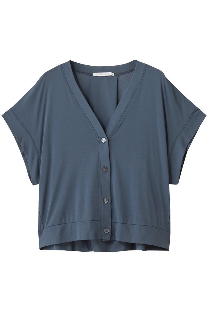 【プレインピープル/PLAIN PEOPLE】のガス強撚フライス半袖カーディガン インテリア・キッズ・メンズ・レディースファッション・服の通販 founy(ファニー) https://founy.com/ ファッション Fashion レディースファッション Fashion for Women トップス・カットソー Cut & Sew Tops カーディガン・羽織り Layered Style Cardigans シャツ・ブラウス・オフィスカジュアル Elegant Blouses & Button-Ups ロングTシャツ・Tシャツ Longline T-Shirts & Tees カットソー・ベーシックTシャツ Cut-and-Sewn Tops / Stretch Tees & Basics カーディガン Cardigan, Knitwear デコルテ Décolleté, Neckline エレガント 上品 Elegant 半袖 Short Sleeve, Half Sleeve |ID: prp329100004874824 ipo3291000000036360697