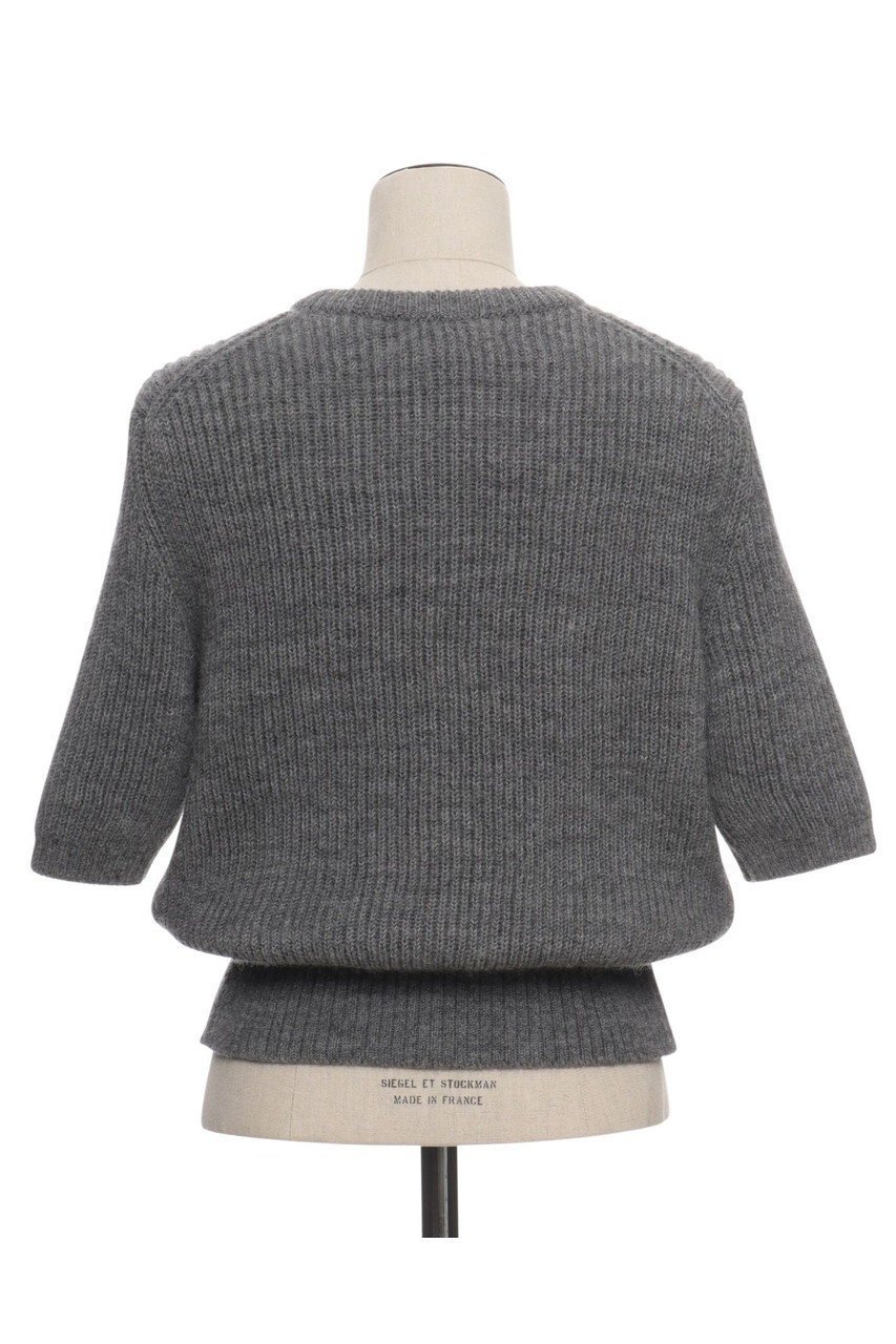 【オブリオ/AUBRIOT】のバルキーヤーンセーター 大人の最旬トレンドファッション＆コーディネート founy(ファウニー) 　ファッション　Fashion　レディースファッション　Fashion for Women　トップス・カットソー　Cut & Sew Tops　ニット　Knit Tops & Sweaters　カジュアルプルオーバー・ニットトップス　Pullovers & Knit Tops / Casual Pullovers　シンプル　Simple, Minimal　セーター　Sweater, Knitwear　ボックス　Boxy, Box Shape　半袖　Short Sleeve, Half Sleeve　other-3|ID: prp329100004874855 ipo3291000000036517118