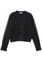 【チカ キサダ/CHIKA KISADA】のチュール レイヤー Vカーディガン ネイビー|ID: prp329100004874856 ipo3291000000036360970