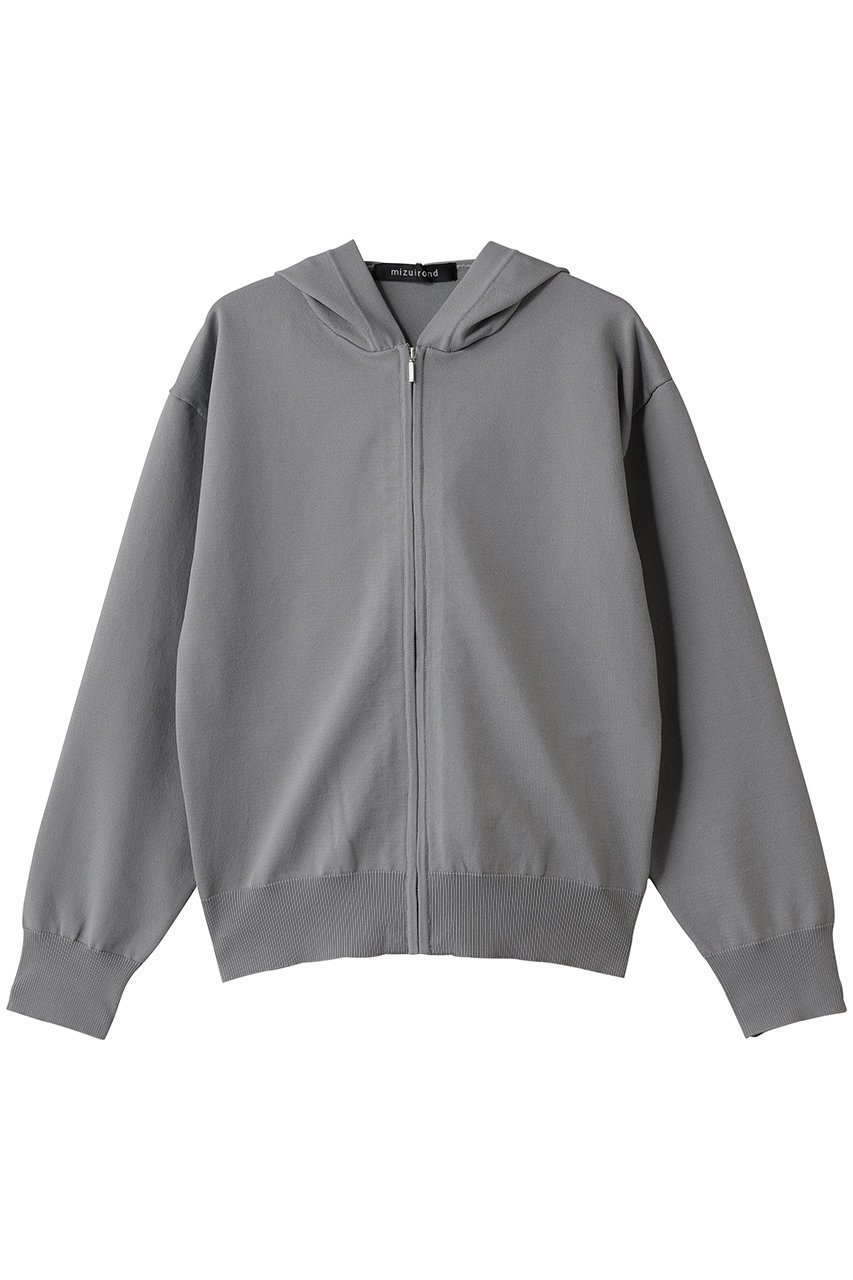 【ミズイロ インド/mizuiro ind】のジップフードニットプルオーバー インテリア・キッズ・メンズ・レディースファッション・服の通販 founy(ファニー) 　ファッション　Fashion　レディースファッション　Fashion for Women　トップス・カットソー　Cut & Sew Tops　ニット　Knit Tops & Sweaters　レディースパーカー・カジュアルフーディー　Casual Hoodies & Sweatshirts　カジュアルプルオーバー・ニットトップス　Pullovers & Knit Tops / Casual Pullovers　シンプル　Simple, Minimal　パーカー　Hoodie, Parka　l.gray|ID: prp329100004874866 ipo3291000000036361055