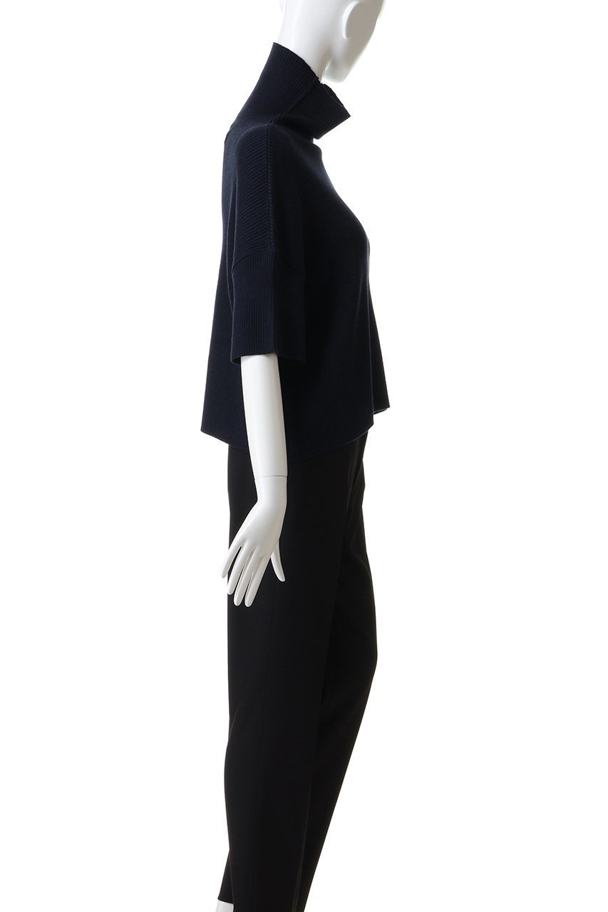 【ミズイロ インド/mizuiro ind】のアシンメトリーカラーリブプルオーバー 人気、トレンドファッション・服の通販 founy(ファニー) 　ファッション　Fashion　レディースファッション　Fashion for Women　トップス・カットソー　Cut & Sew Tops　ニット　Knit Tops & Sweaters　カジュアルプルオーバー・ニットトップス　Pullovers & Knit Tops / Casual Pullovers　ハイネック　High Neck, Mock Neck　ロング　Long, Long-Length　エレガント 上品　Elegant　other-3|ID: prp329100004874869 ipo3291000000036361082