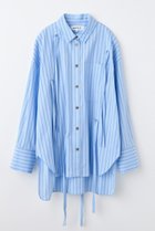 【エンフォルド/ENFOLD】のRIBBON SHIRT/シャツ 人気、トレンドファッション・服の通販 founy(ファニー) ファッション Fashion レディースファッション Fashion for Women トップス・カットソー Cut & Sew Tops シャツ・ブラウス・オフィスカジュアル Elegant Blouses & Button-Ups おすすめ Recommended / Our Picks コンパクト Compact, Small Size スリーブ Sleeve, Long Sleeve / Short Sleeve ドレープ Drape, Draping Fabric フリンジ Fringe, Tassel リボン Ribbon, Bow ロング Long, Long-Length 羽織 Haori, Light Jacket thumbnail ライトブルー|ID: prp329100004874874 ipo3291000000036361113