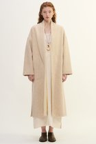 【プレインピープル/PLAIN PEOPLE】のカシミヤフリースコート ライトベージュ|ID: prp329100004874879 ipo3291000000036801928