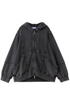 【メゾンスペシャル/MAISON SPECIAL】の【UNISEX】パイピング切替ピグメントZIPパーカー BLK(ブラック)|ID: prp329100004874890 ipo3291000000036361227