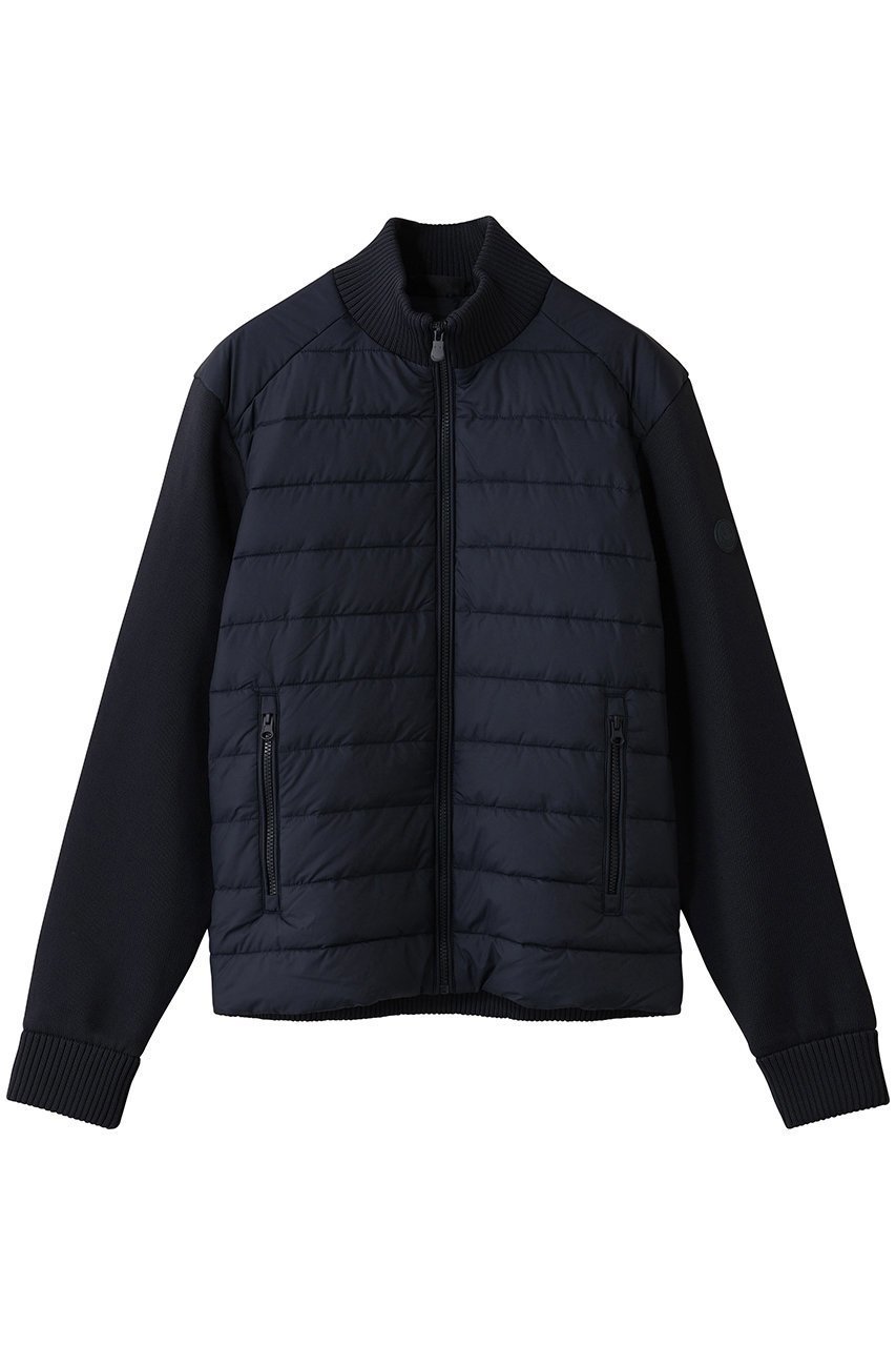 【セイブ ザ ダック/SAVE THE DUCK / MEN】の【MEN】SEDUM D31434M ROMI/スタンドカラーショートジャケット インテリア・キッズ・メンズ・レディースファッション・服の通販 founy(ファウニー) 　ファッション　Fashion　メンズファッション　Fashion for Men　アウトドア　Outdoor Clothing　キルティング　Quilted, Quilting　コンビ　Combo, Combination Style　ショート　Short, Short Length　パッチ　Patch, Appliqué　旅行　Travel　ブルーブラック|ID: prp329100004874891 ipo3291000000036802363