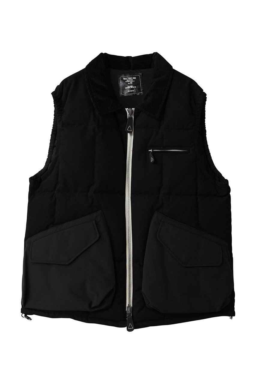 【フェニックス/Phenix / MEN】の【MEN】VEST TYPE P-002 インテリア・キッズ・メンズ・レディースファッション・服の通販 founy(ファウニー) 　ファッション　Fashion　メンズファッション　Fashion for Men　アウター　Men's Coats Outerwear　アウトドア　Outdoor Clothing　エレガント 上品　Elegant　スポーツ　Sports, Activewear　スマート　Smart, Elegant　ファブリック　Fabric, Textile　ベスト　Vest, Waistcoat　ポケット　Pocket, Pocket Detail　モダン　Modern, Contemporary　black|ID: prp329100004874905 ipo3291000000036827692