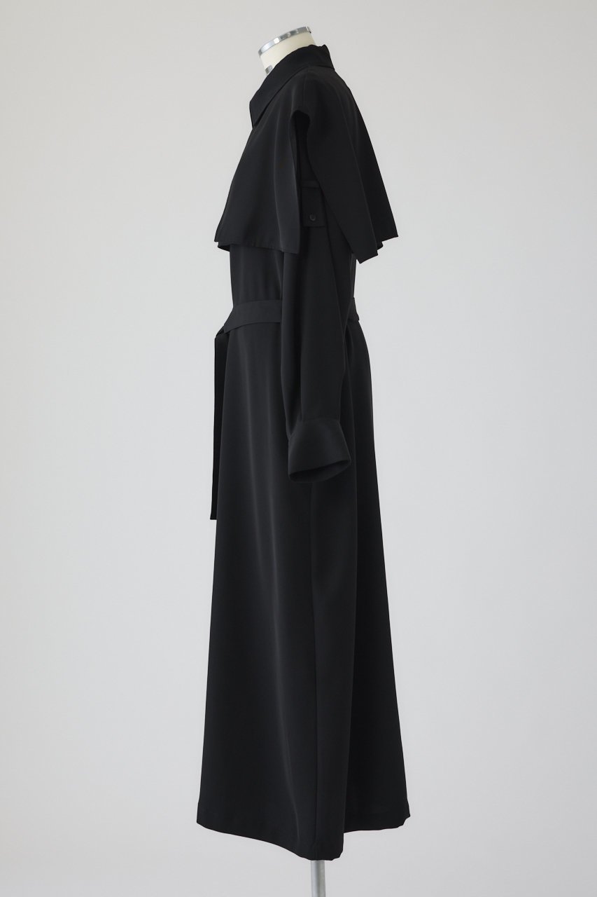 【リムアーク/RIM.ARK】のTrench OP/ワンピース 人気、トレンドファッション・服の通販 founy(ファニー) 　ファッション　Fashion　レディースファッション　Fashion for Women　ワンピース　Dresses　チュニック　Tunic Tops & Dresses　エアリー　Airy Texture　サテン　Satin, Glossy Fabric　ダブル　Double, Double-Breasted　チュニック　Tunic, Long Top　フラップ　Flap, Flap Pocket　リラックス　Relax, Relaxed Fit　ロング　Long, Long-Length　エレガント 上品　Elegant　other-3|ID: prp329100004874909 ipo3291000000036361391