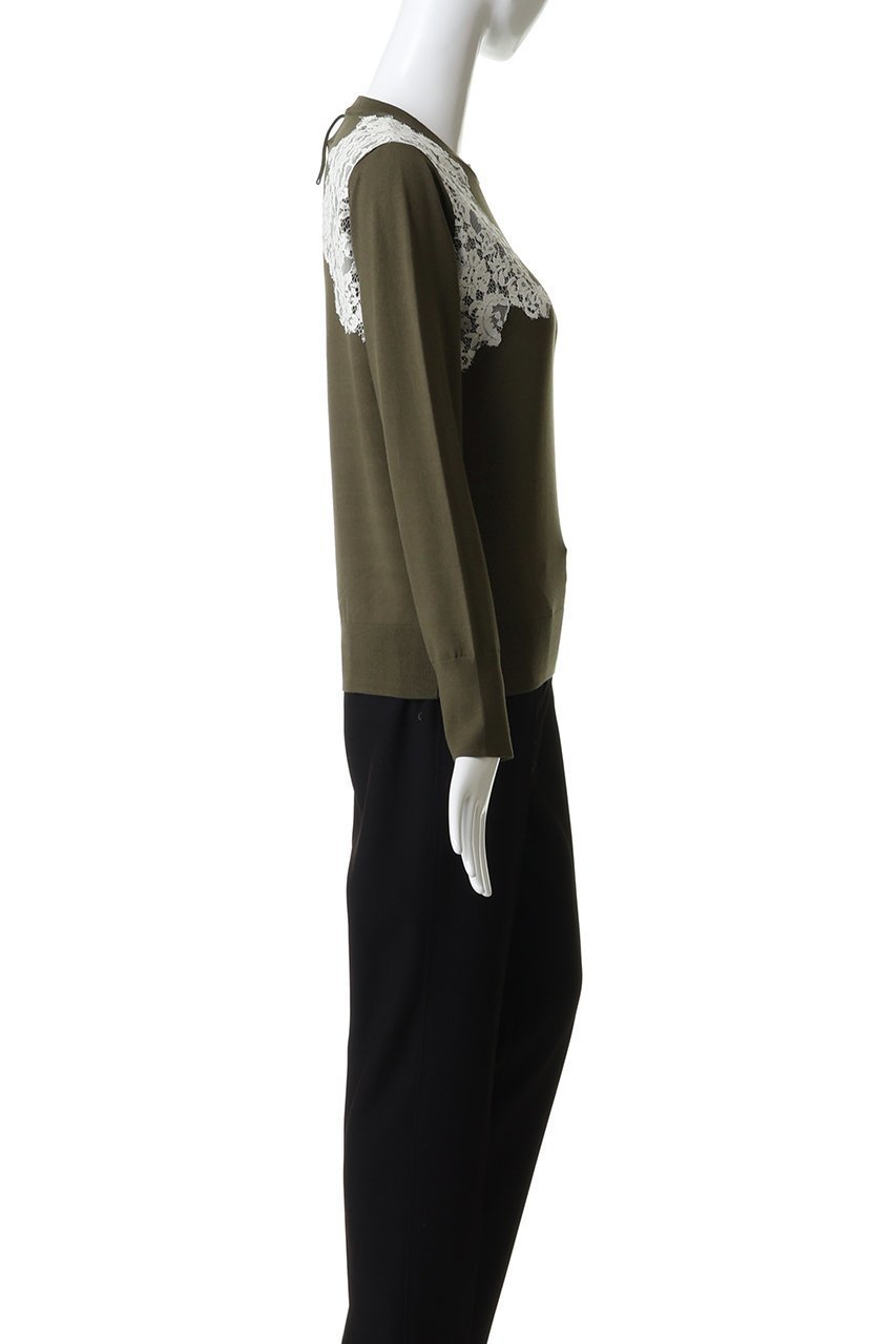 【ベイジ,/BEIGE,】のWILLOW / アシンメトリーレースクルーネックニット/ 人気、トレンドファッション・服の通販 founy(ファニー) 　ファッション　Fashion　レディースファッション　Fashion for Women　トップス・カットソー　Cut & Sew Tops　ニット　Knit Tops & Sweaters　カジュアルプルオーバー・ニットトップス　Pullovers & Knit Tops / Casual Pullovers　カッティング　Cutting Detail　ストレッチ　Stretch, Stretchy Fabric　レース　Lace, Lace Fabric　エレガント 上品　Elegant　定番　Standard, Basic Item　other-3|ID: prp329100004874919 ipo3291000000036361475