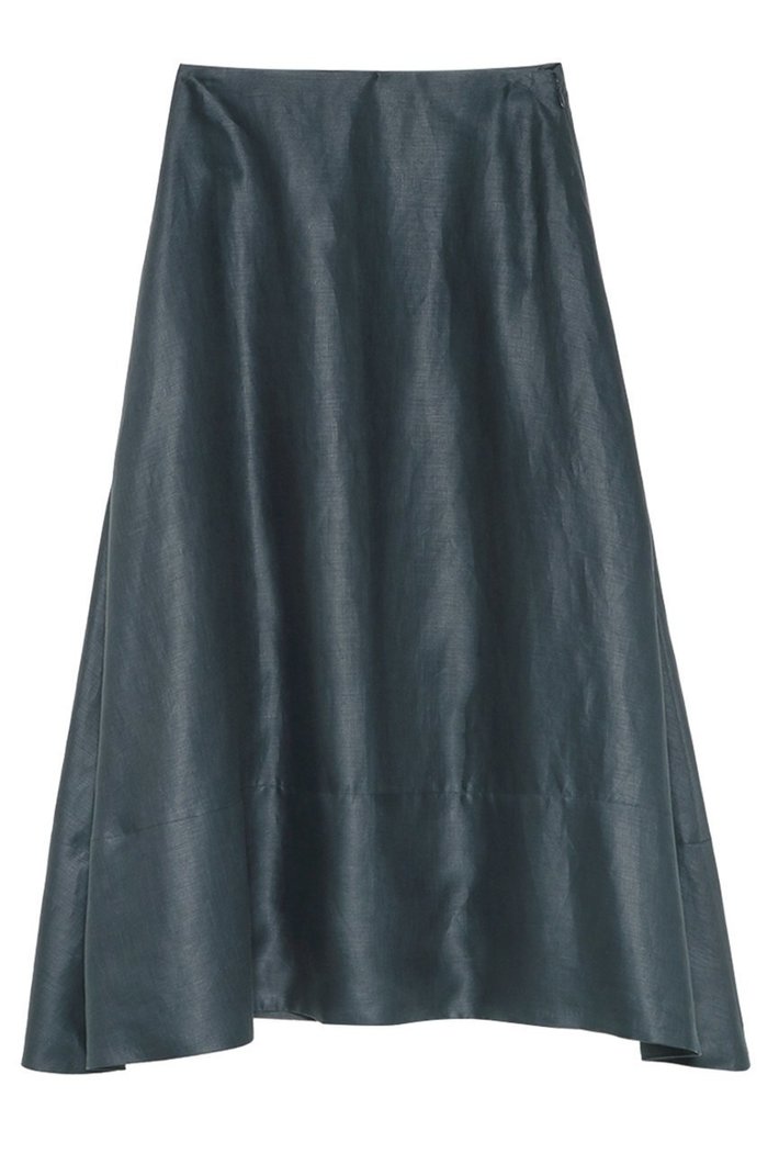 【マディソンブルー/MADISONBLUE】のMI-MOLLET FLARE SKIRT LINEN リネンミモレスカート インテリア・キッズ・メンズ・レディースファッション・服の通販 founy(ファニー) https://founy.com/ ファッション Fashion レディースファッション Fashion for Women スカート Skirts ドレープ Drape, Draping Fabric フレア Flare, Flared リネン Linen, Linen Fabric エレガント 上品 Elegant 新作・新入荷 New Arrivals / New In |ID: prp329100004874942 ipo3291000000036361670