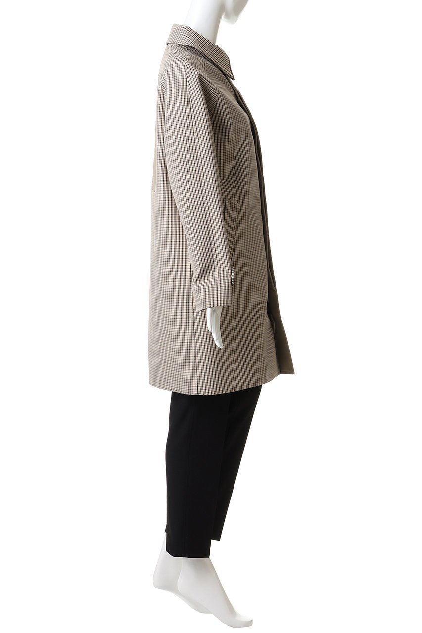【マディソンブルー/MADISONBLUE】のBALCOLLAR COAT バルカラーコート 大人の最旬トレンドファッション＆コーディネート founy(ファウニー) 　ファッション　Fashion　レディースファッション　Fashion for Women　アウター　Coat / Outerwear Collection　コート・ロングコート・ピーコート　Long Coats, Peacoats & More　クラシック　Classic, Timeless Style　チェック　Check, Plaid, Tartan　ボンディング　Bonding, Bonded Fabric　ミリタリー　Military, Army Style　ロング　Long, Long-Length　other-3|ID: prp329100004874947 ipo3291000000036546394